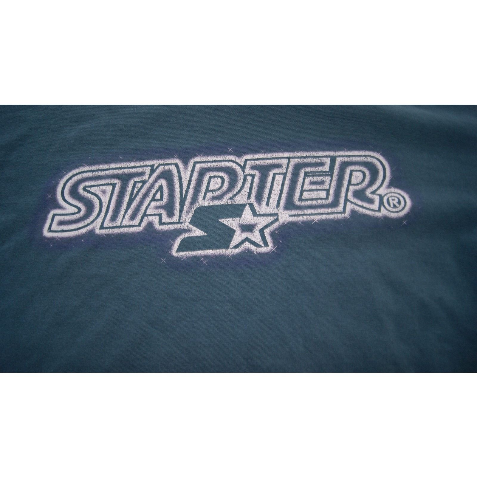 Starter VTG STARTER Stars Spell Out Logo Blue Mens XL TShirt USA Size US XL / EU 56 / 4 - 2 Thumbnail