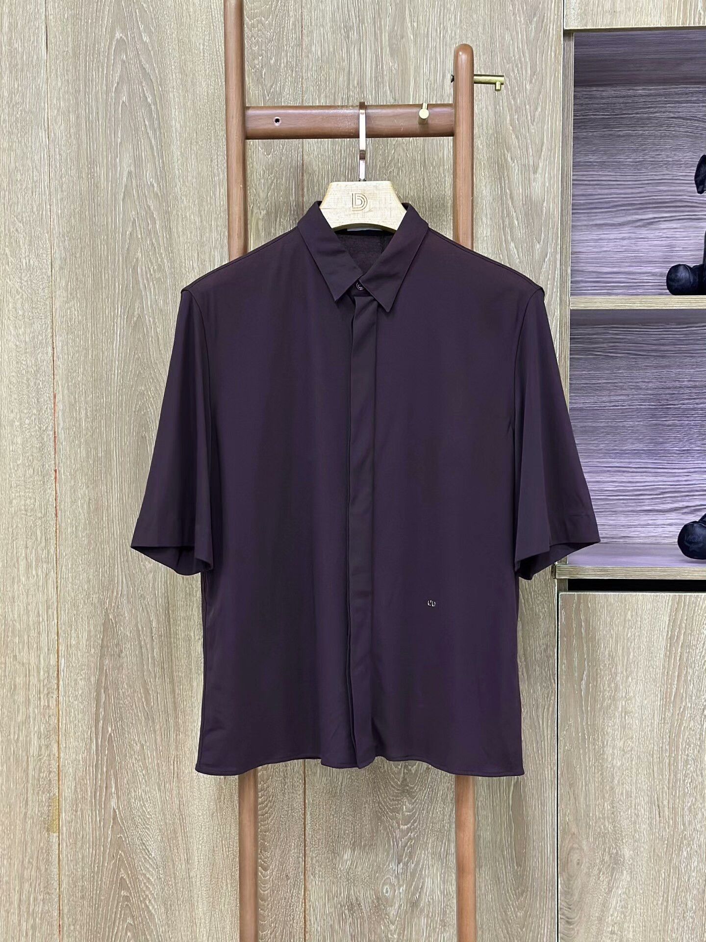 Dior Dior Purple Short-Sleeve Casual Shirt Size US S / EU 44-46 / 1 - 1 Thumbnail