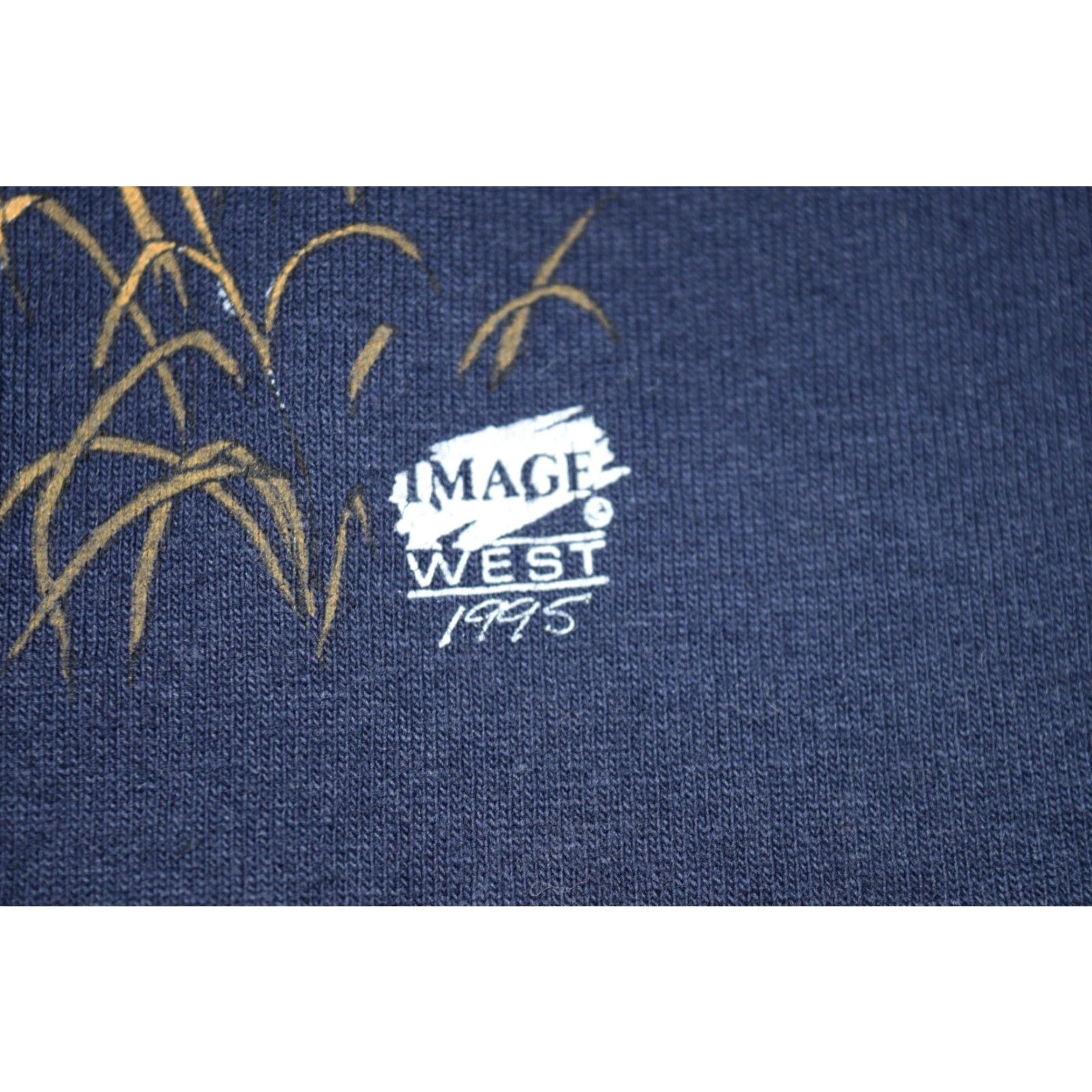 Fruit Of The Loom VINTAGE Fruit of the Loom Woolrich Deer Hunting Graphic T-Shirt Men Large Navy 90s Outdoor Size US L / EU 52-54 / 3 - 3 Thumbnail