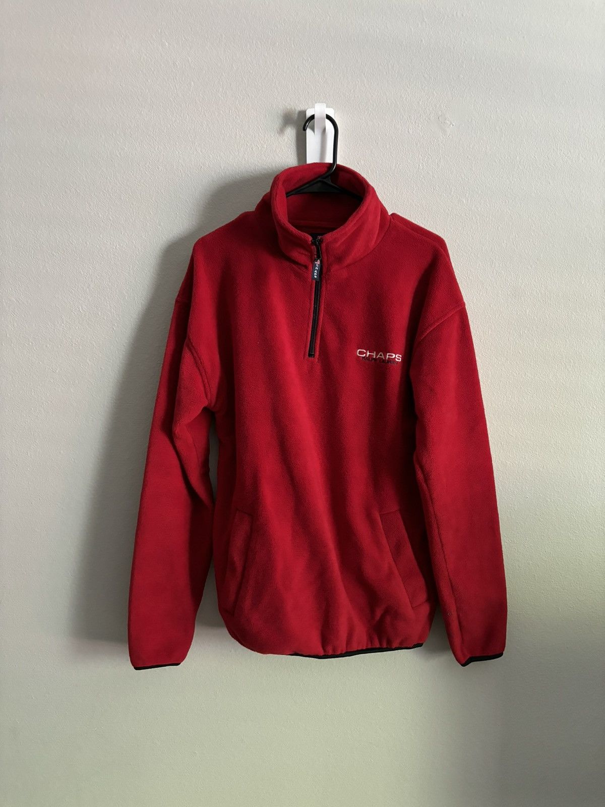 Chaps Ralph Lauren VINTAGE CHAPS RALPH LAUREN FLEECE 1/4 ZIP SWEATER Size US M / EU 48-50 / 2 - 1 Thumbnail