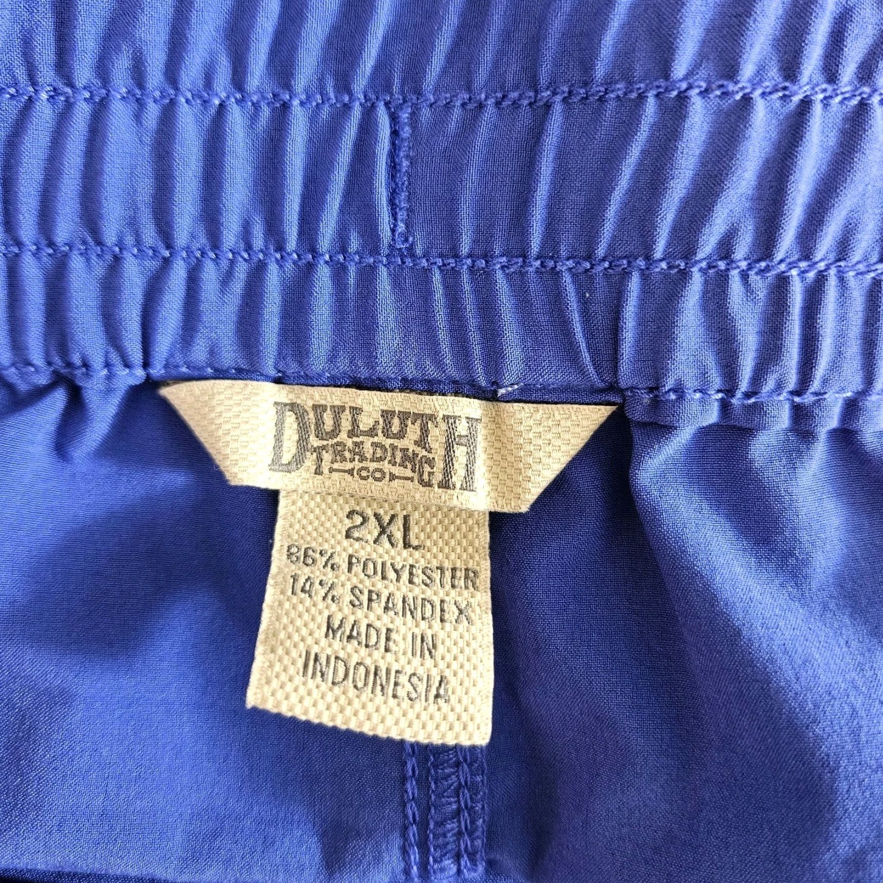 Vintage Duluth Womens Ultralite Performance Shorts Sz 2XL Blue Drawstring High Rise Athletic 2XL Womens Blue Short Size 40" / US 18 - 3 Thumbnail