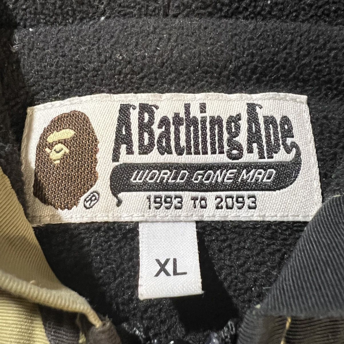 Bape BAPE Beige ABC Camo Fleece Lined Windbreaker Jacket Size US XL / EU 56 / 4 - 3 Thumbnail