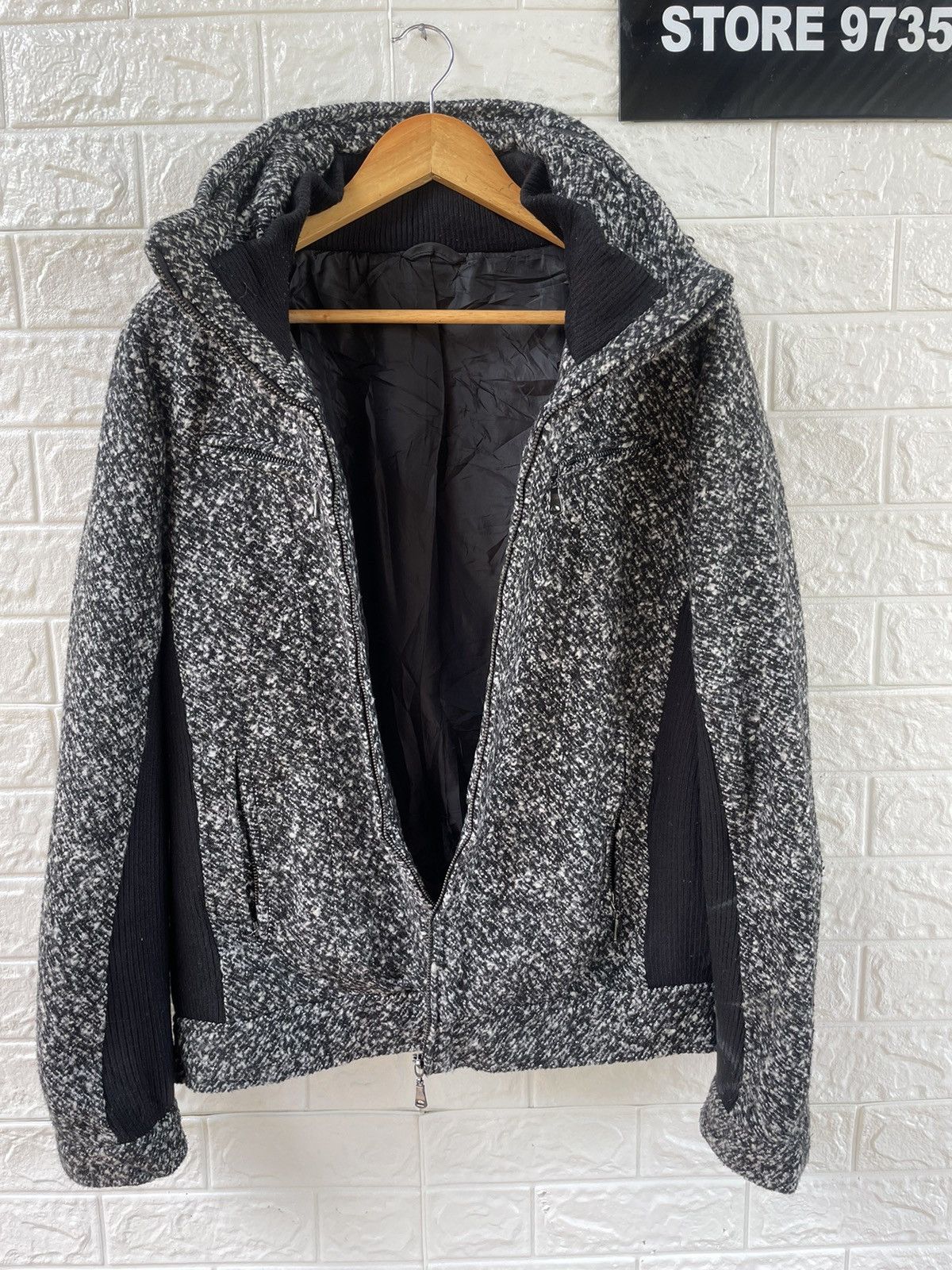 Japanese Brand Vintage Semantic Design Zipper Jacket Size US L / EU 52-54 / 3 - 5 Thumbnail