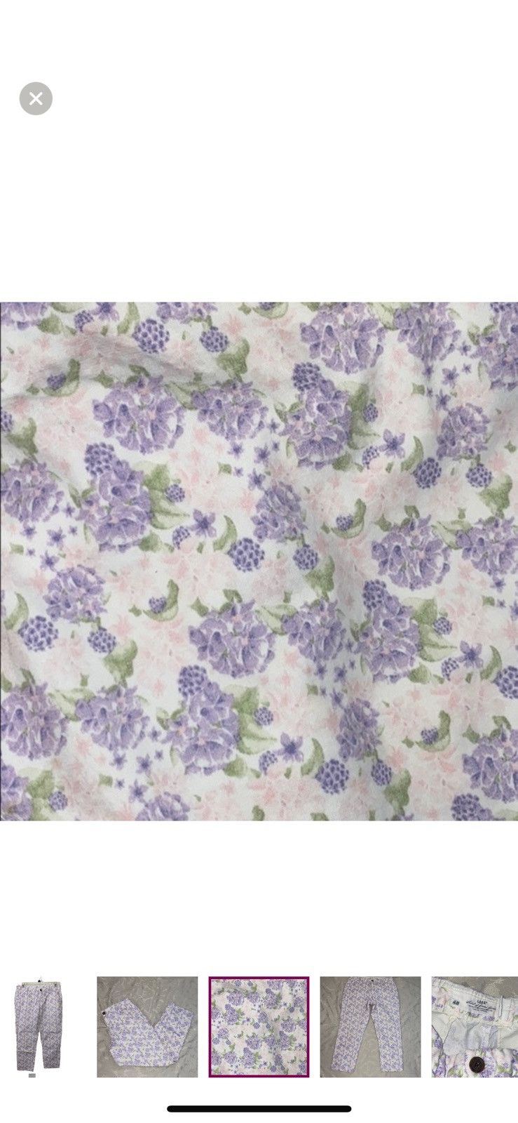H&M LOGG by h&m floral pants size 12 Size 34" / US 12 / IT 48 - 3 Thumbnail