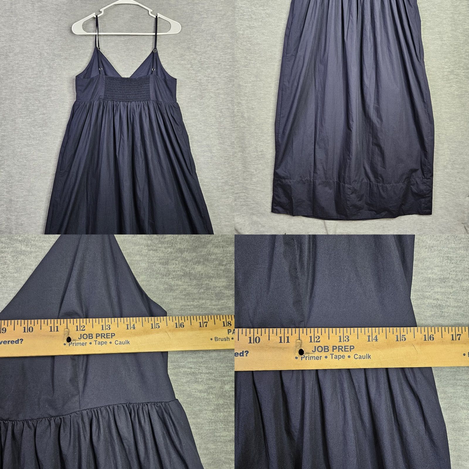 Quince Quince Women's Navy Blue Organic Cotton Sleeveless Maxi Dress S NEW Size S / US 4 / IT 40 - 8 Thumbnail