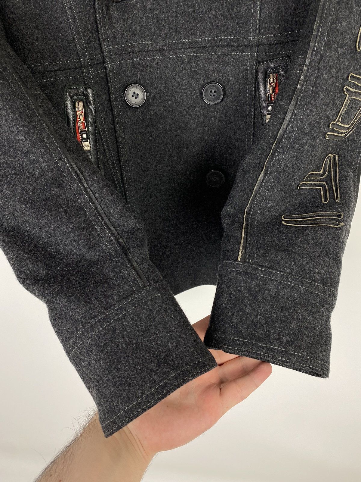 Costume National Y2K Vintage C’N’C for Ducati Double Breasted Wool Rider Coat Size S / US 4 / IT 40 - 12 Thumbnail