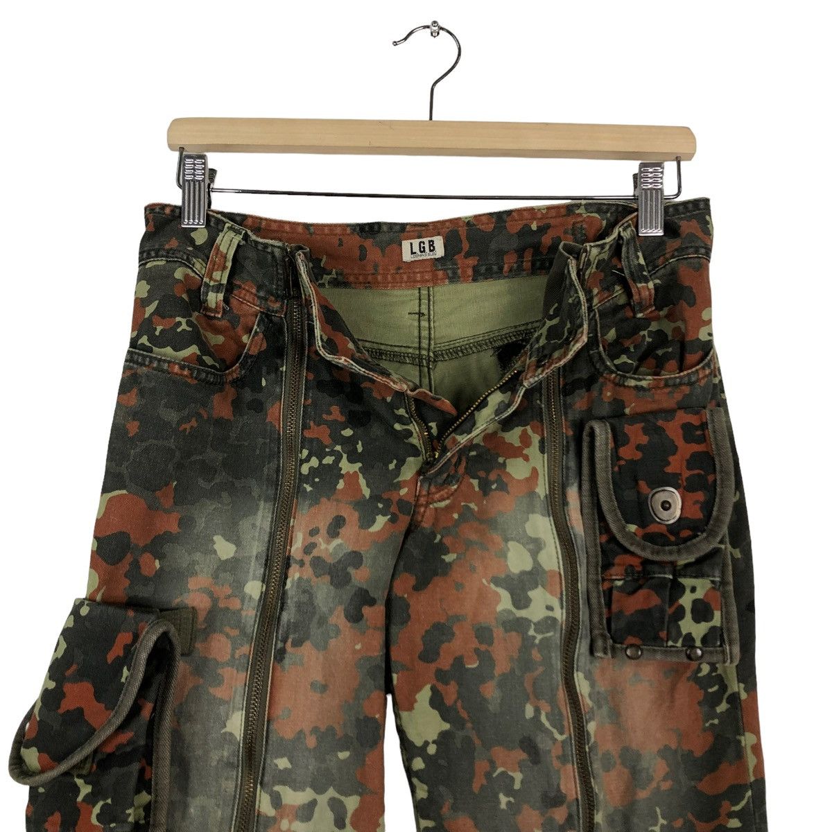 Le Grande Bleu (L.G.B.) 🔥Camouflage Military Design Cargo Parachute Raiders Pants Size US 30 / EU 46 - 18 Thumbnail