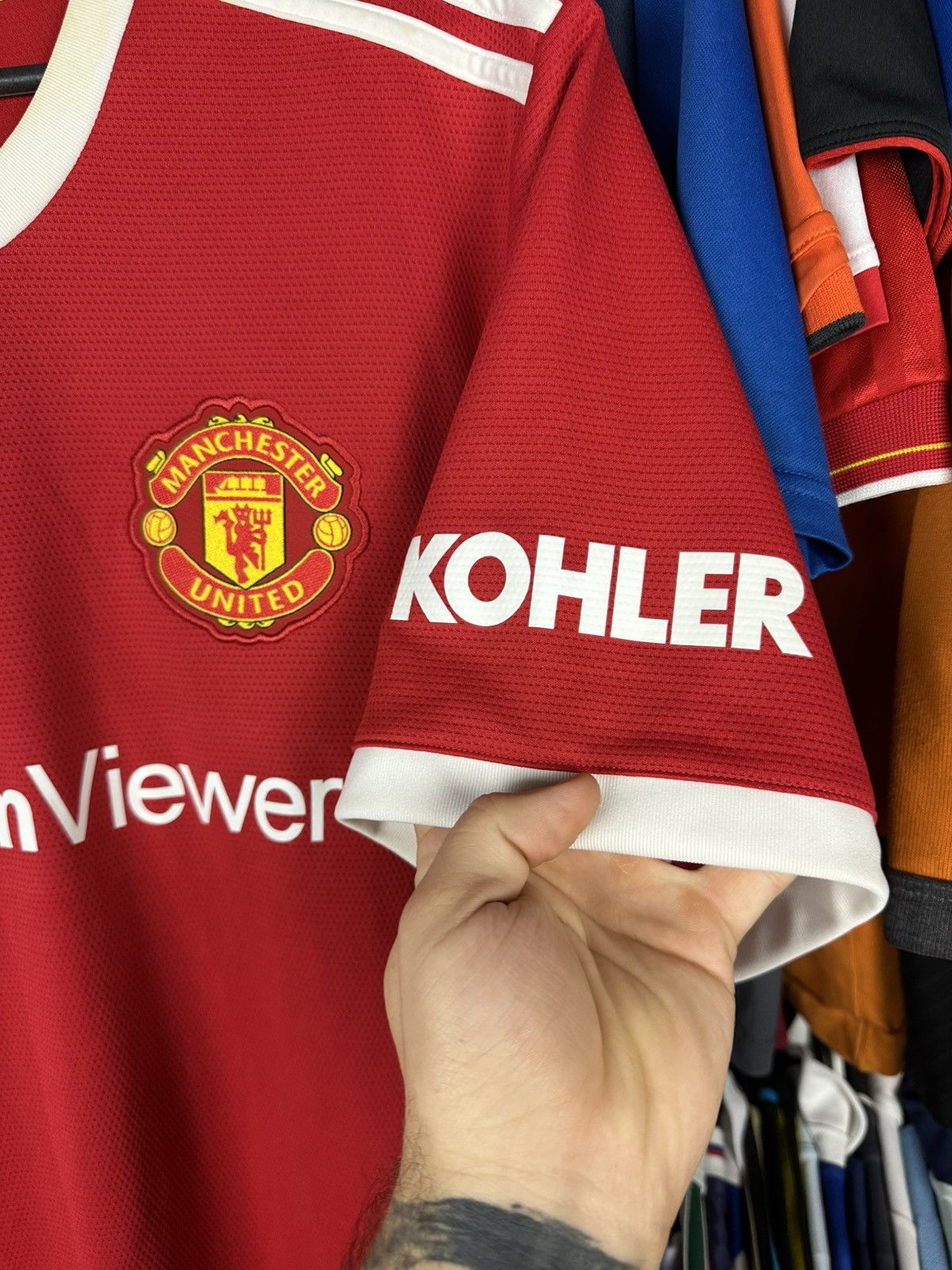 Adidas Adidas Manchester United 2021-2022 Home Football Jersey Size US XXL / EU 58 / 5 - 4 Thumbnail