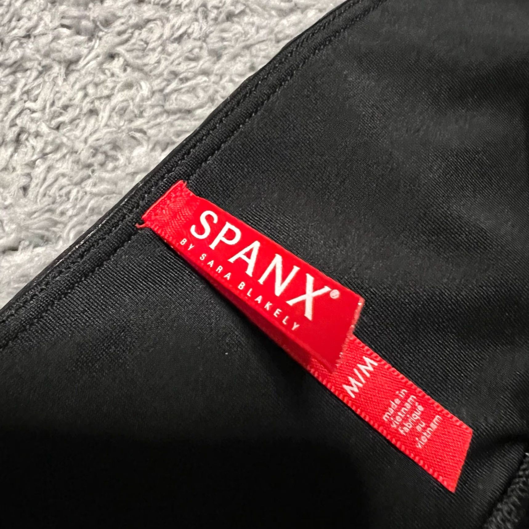 Spanx SPANX Legging Womens Medium Quilted Faux Leather Shiny MOTO Metallic Pants 20248 Black M Womens Size 32" / US 10 / IT 46 - 5 Thumbnail