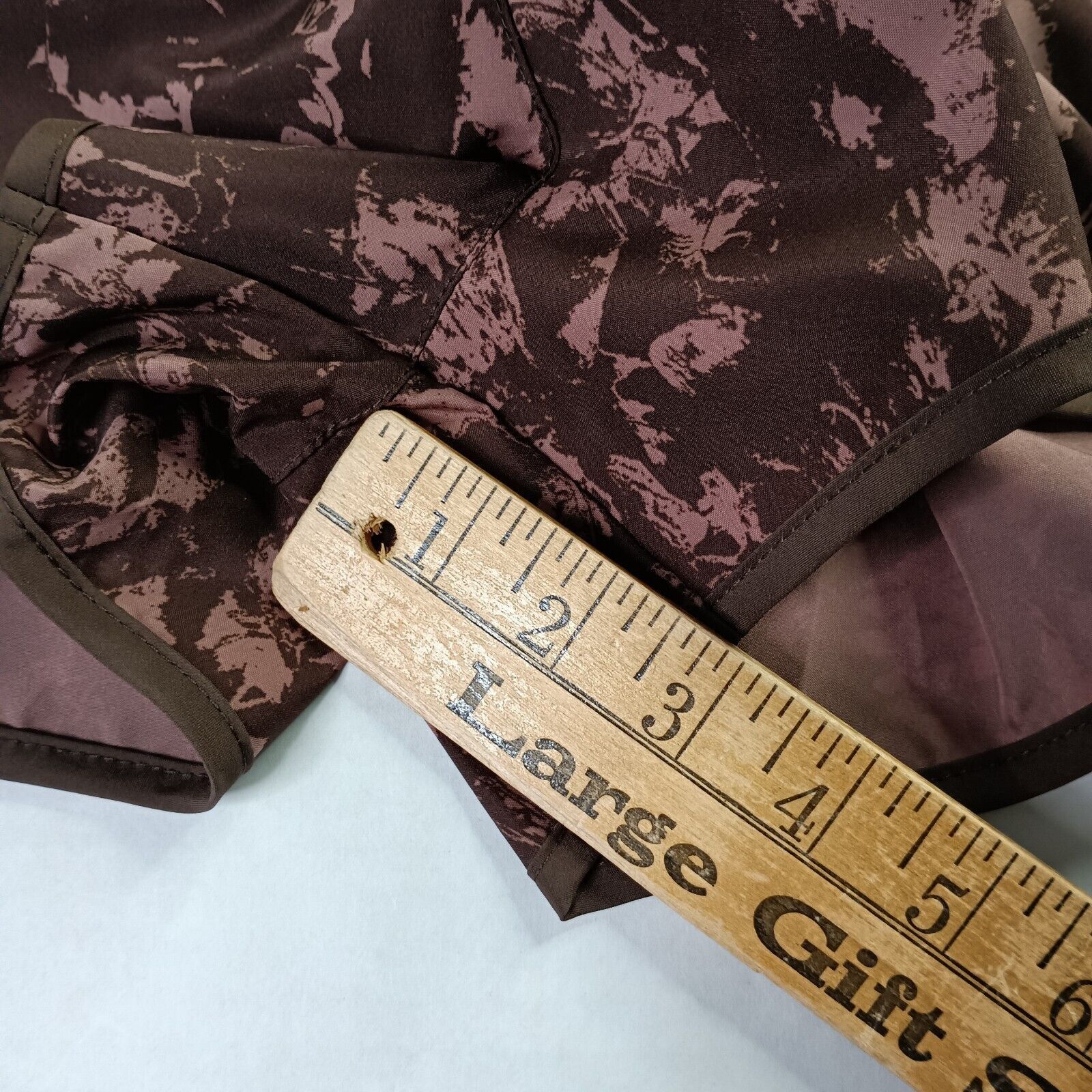 Nike Nike Women Smokey Mauve Tempo Printed Running Shorts Size XL Size 34" / US 12 / IT 48 - 2 Thumbnail