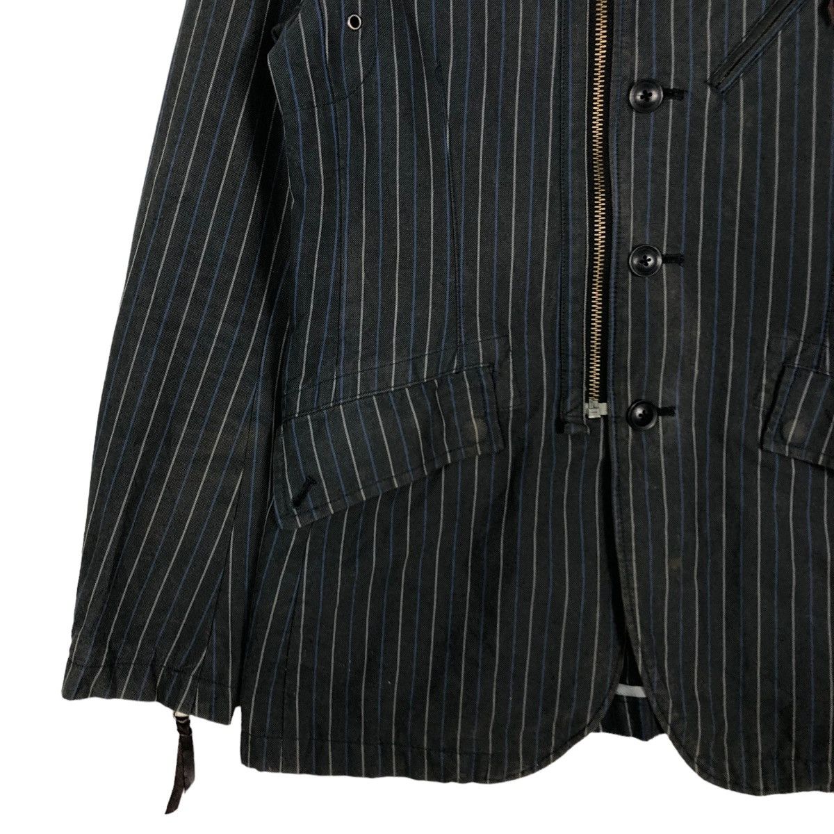 Japanese Brand Biker Jacket Multi Pocket Cargo Striped Custom Culture Japan Size US S / EU 44-46 / 1 - 4 Thumbnail