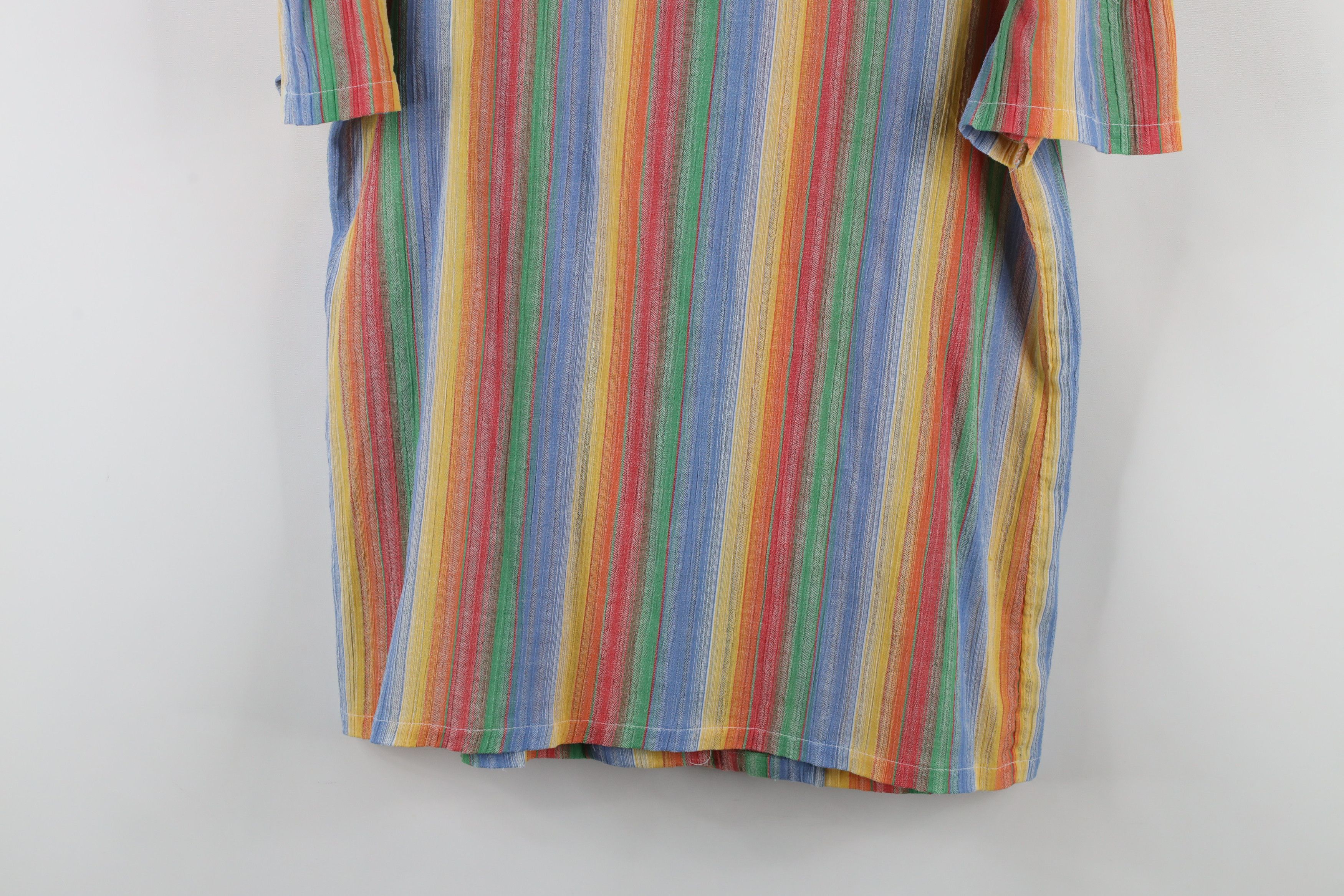 Vintage Vintage 70s Streetwear Knit Short Sleeve Button Shirt Size L / US 10 / IT 46 - 10 Thumbnail