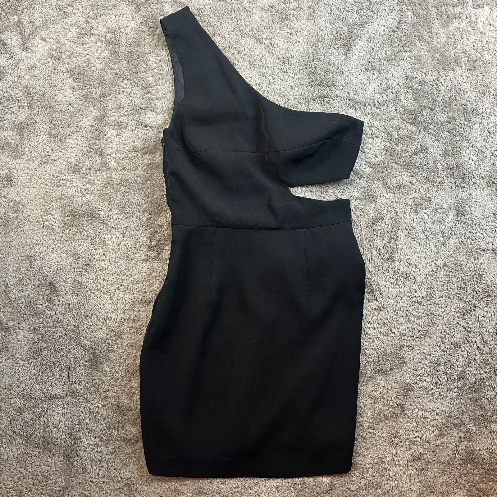Black Halo Black Halo Kylie One Shoulder Mini Sheath Cocktail Dress 8 M Size M / US 6-8 / IT 42-44 - 1 Thumbnail