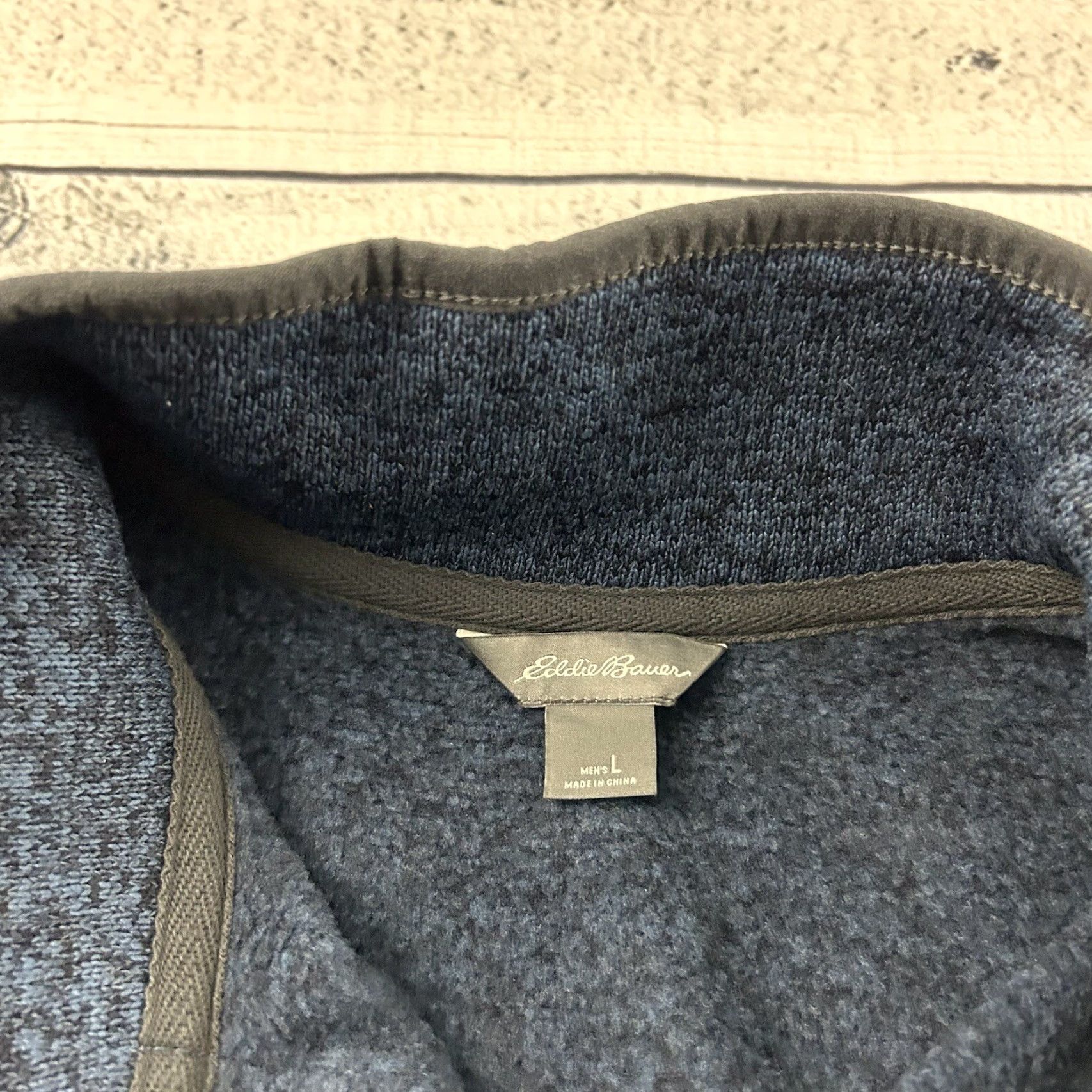 Eddie Bauer Eddie Bauer Jacket Pullover Snap Blue L Men's Fleece Polyester Button Accents Outdoor 80s-90s Size US L / EU 52-54 / 3 - 2 Thumbnail