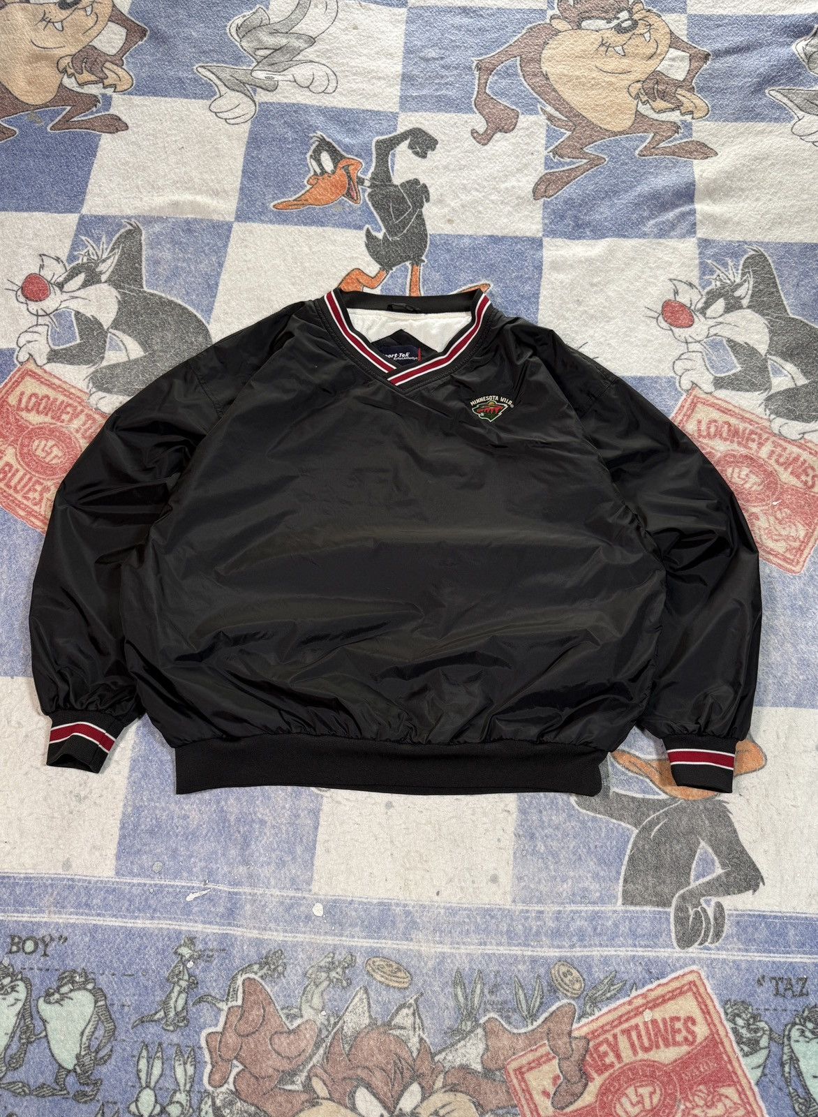 NHL Vintage minnesota wild pullover jacket Size US XL / EU 56 / 4 - 1 Thumbnail