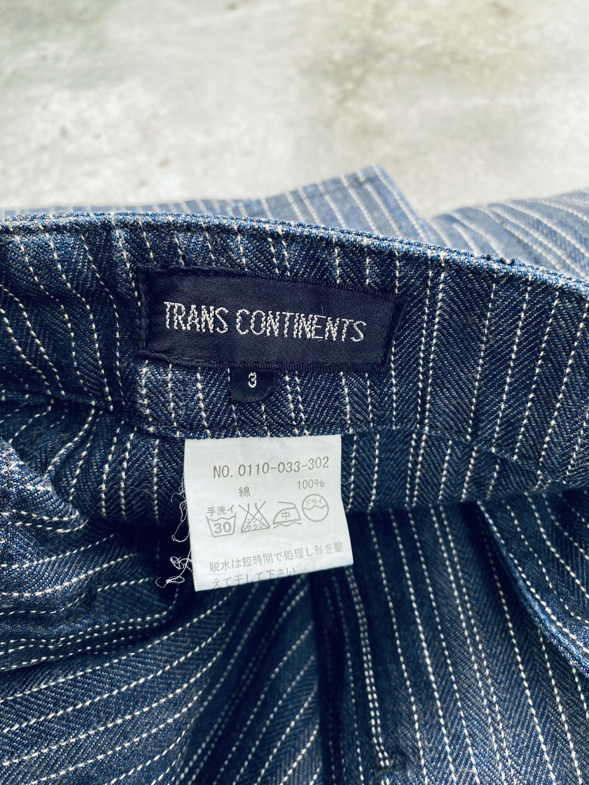 Indigo Vintage Trans Continents Indigo Herringbone Pants Size US 31 - 11 Thumbnail