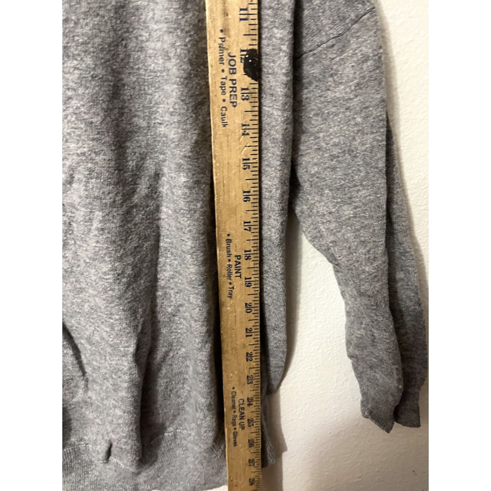 Vintage Cliche Gray Wool Blend Sleeve Crew Neck Sweater Top Medium Womens Pullover Size M / US 6-8 / IT 42-44 - 5 Thumbnail