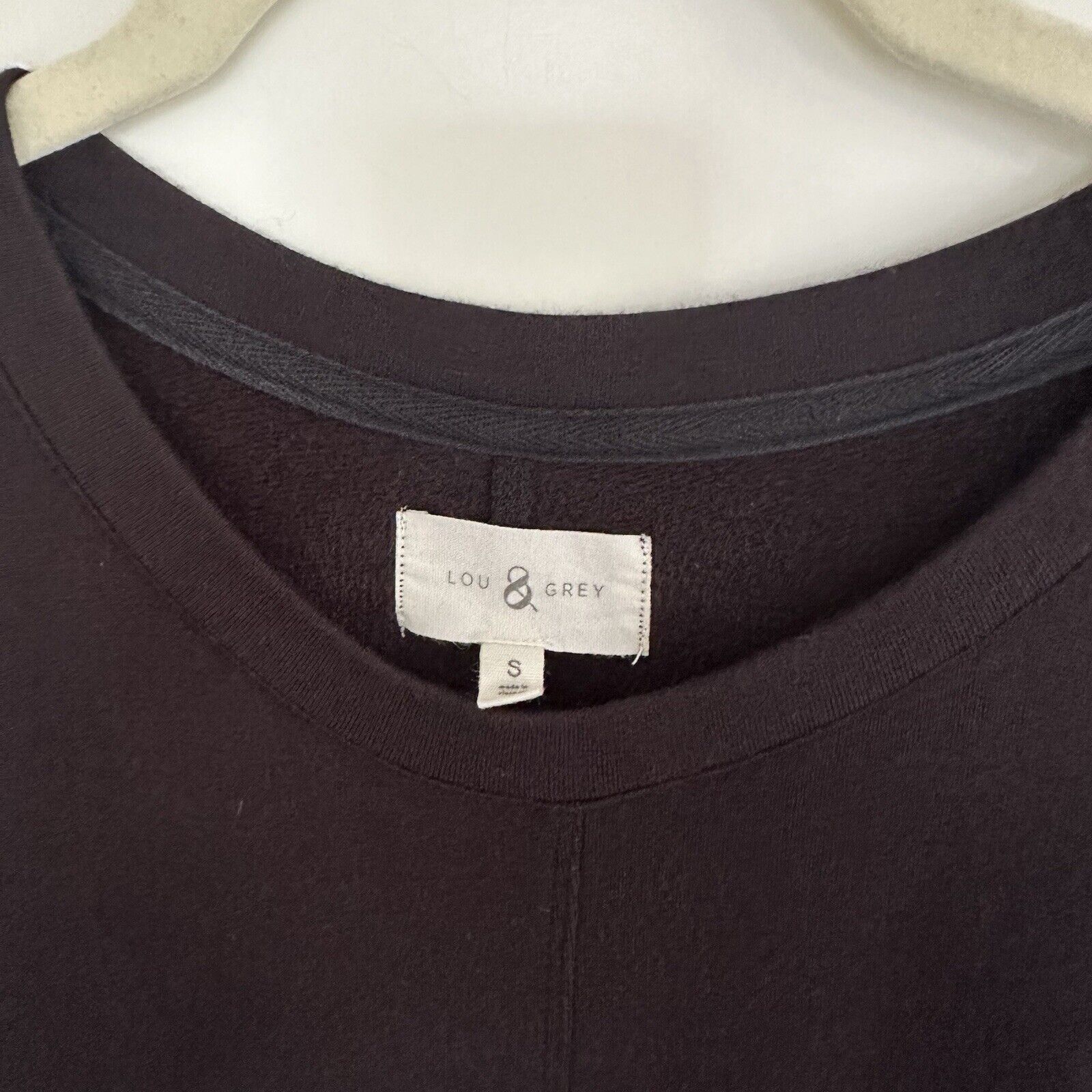 Lou & Grey Lou & Grey Signature Soft Black T-Shirt Dress Size Small Size S / US 4 / IT 40 - 2 Thumbnail