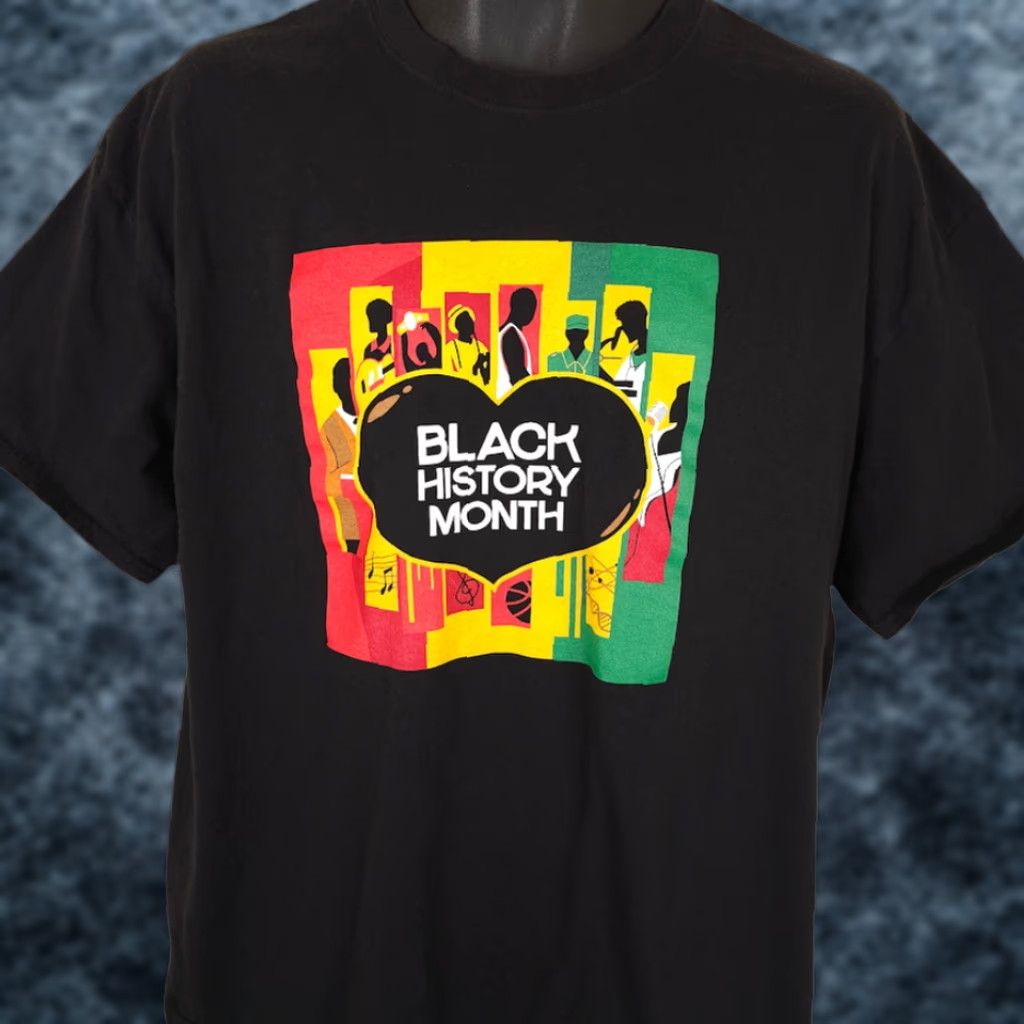 Port & Company Black History Month T Shirt Mens XL African American Port & Company Shirt Short Sleeve Crew Neck Size US XL / EU 56 / 4 - 1 Thumbnail