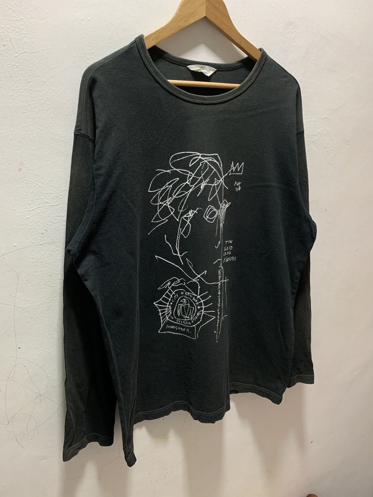 Jean-Michel Basquiat Vtg JEAN MICHEL BASQUIAT T Shirt Size US XL / EU 56 / 4 - 6 Thumbnail