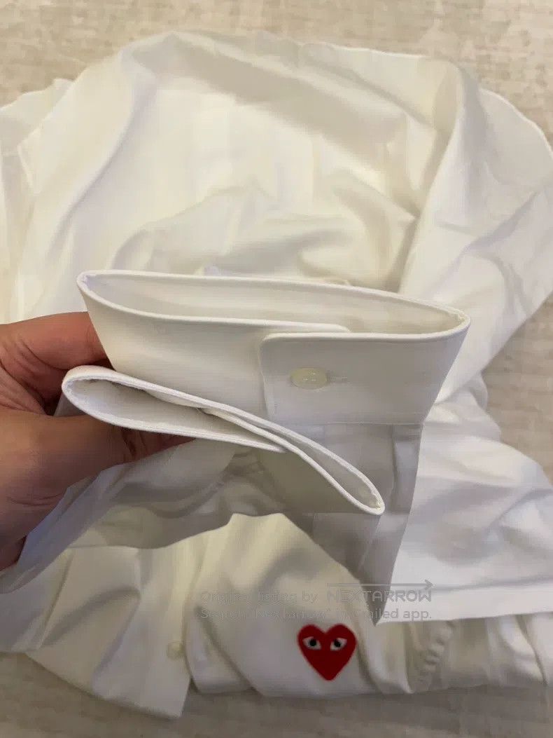 Comme des Garcons Comme Des Garcons Heart Red Heart White Shirt Size XL / US 12-14 / IT 48-50 - 6 Thumbnail
