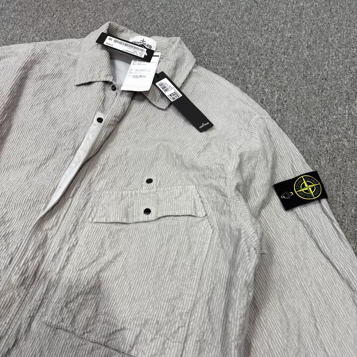 Stone Island Stone Island FW25 Corduroy Pearl Gray 3XL NWT Size US XXL / EU 58 / 5 - 3 Thumbnail