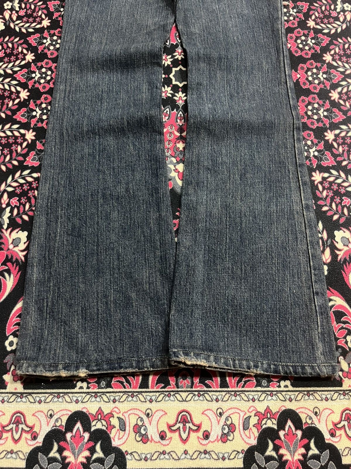 If Six Was Nine Vintage Japanese Brand RU Avant Grade Style Dark Flare Jeans Size 28" / US 6 / IT 42 - 9 Thumbnail