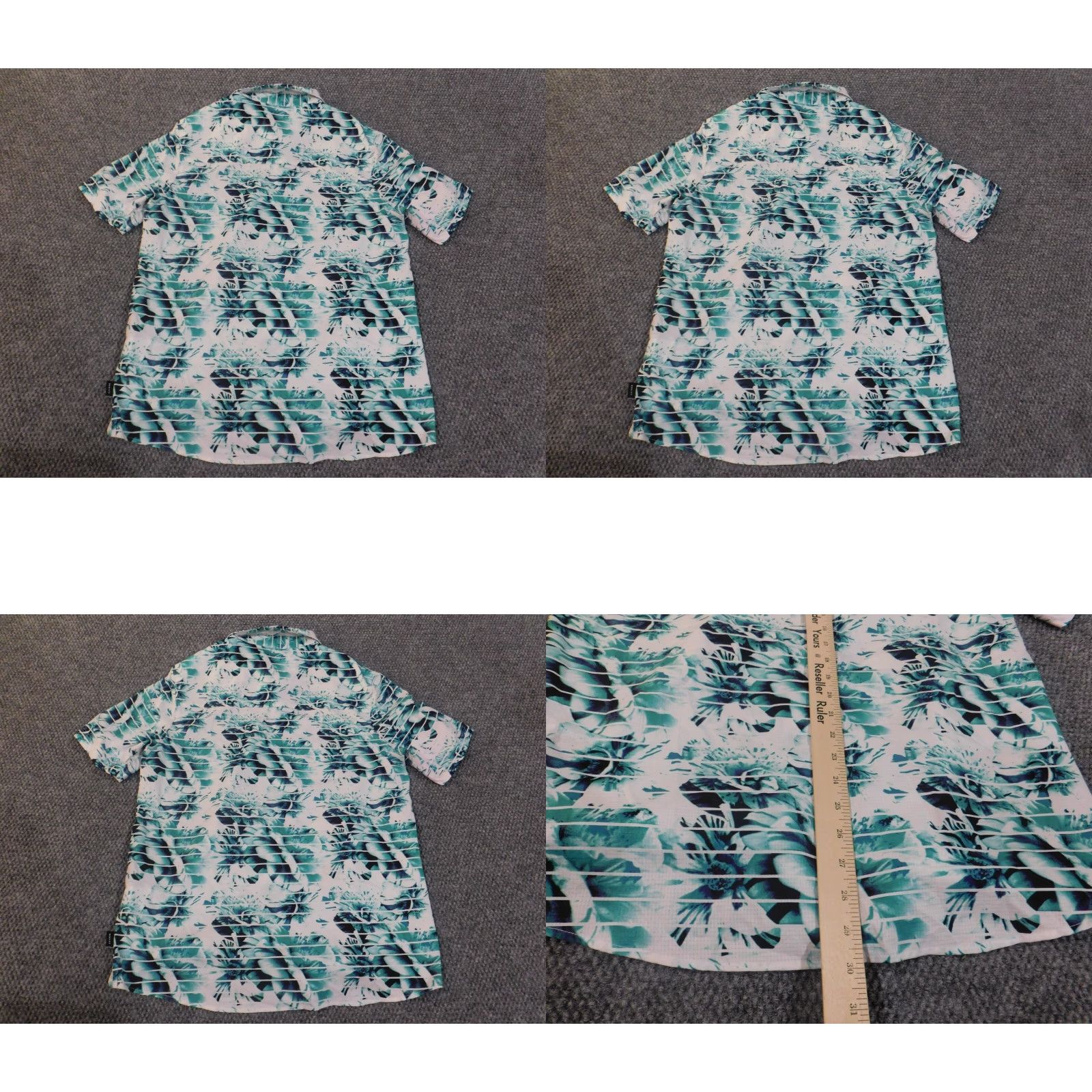 Oakley Oakley Shirt Medium Mens Green Floral Button-Up Polyester Coastal Island Size US M / EU 48-50 / 2 - 8 Thumbnail