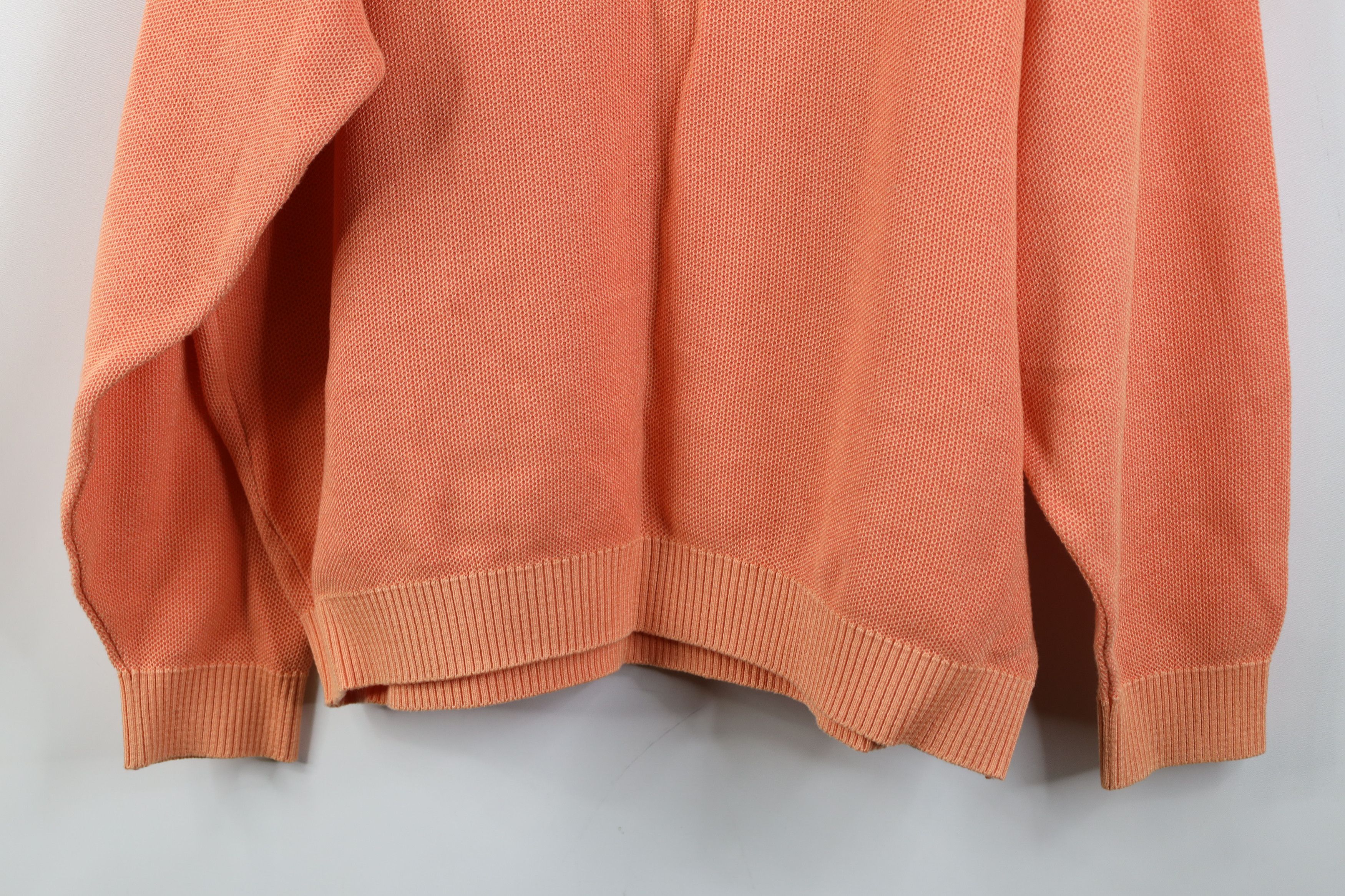 St. Croix Vintage 90s St Croix Knits Knit V-Neck Sweater Orange USA Size US XL / EU 56 / 4 - 10 Thumbnail