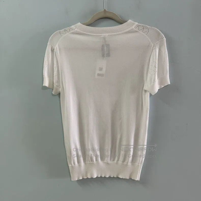 Hermes Hermes White lace knit short sleeves Size XXS / US 00 / IT 34 - 2 Thumbnail