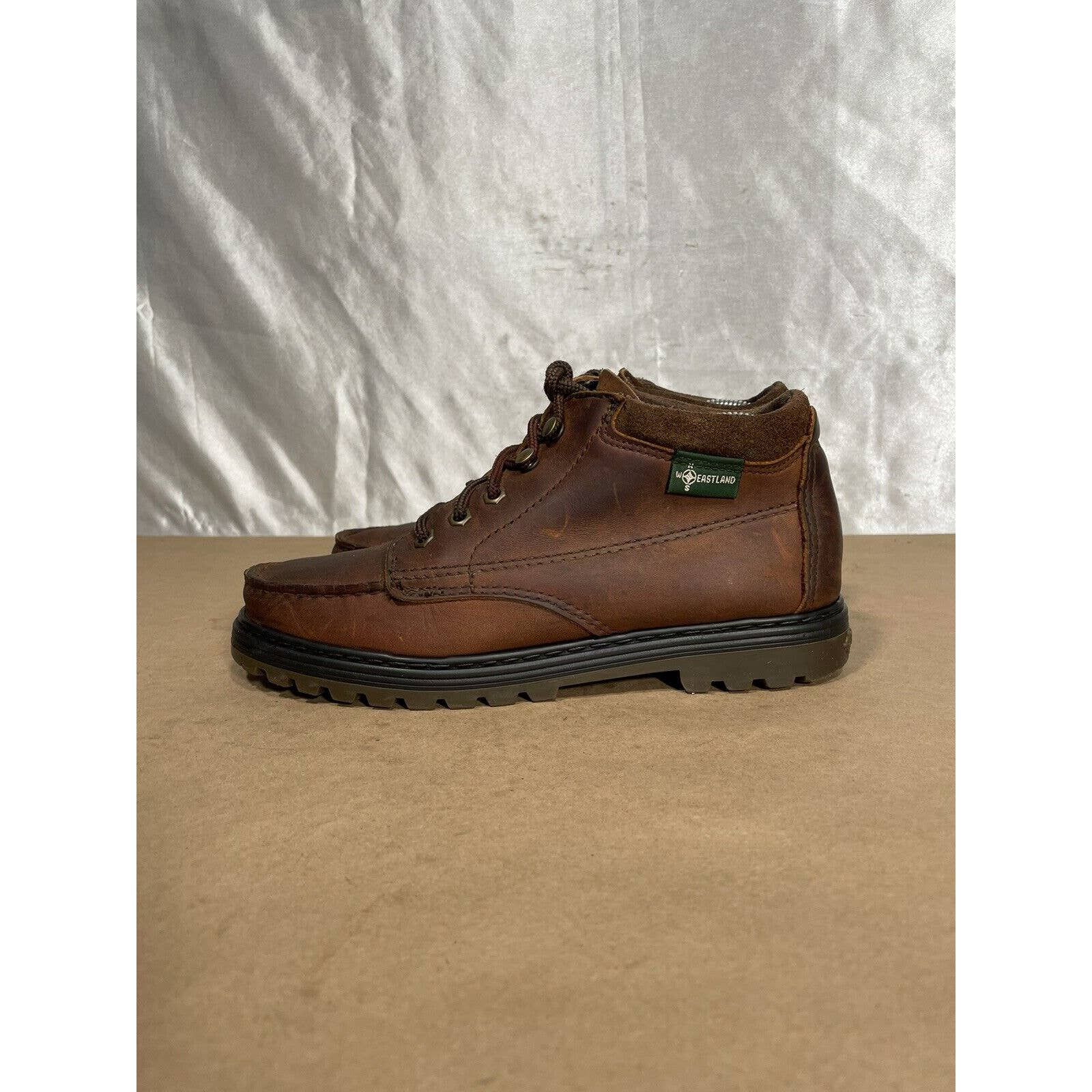 Eastland Eastland Brown Leather Moc Toe Hiking Boots Wmns Sz 8.5 M ...