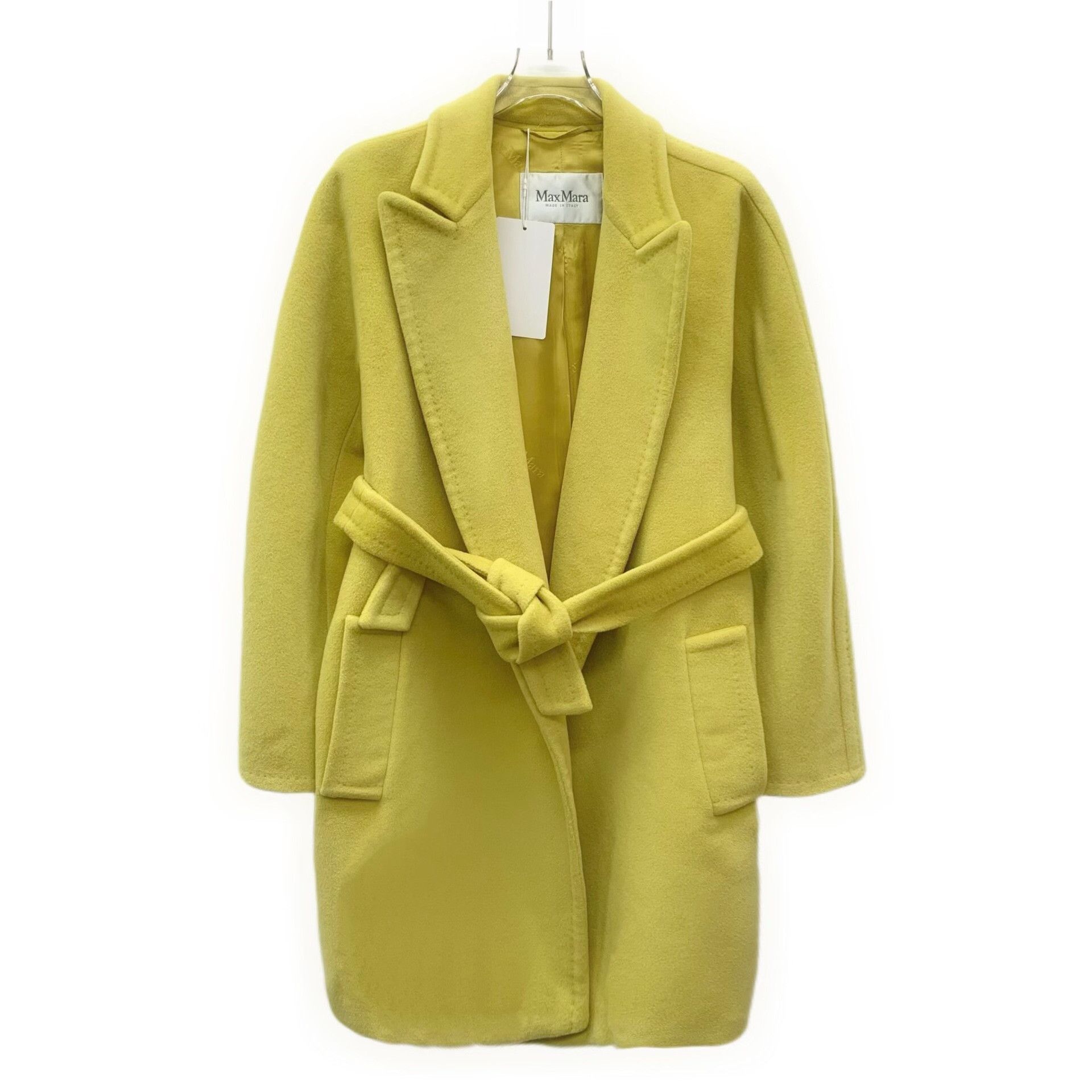 Max Mara Max Mara Wool Yellow Coat M Women Size M / US 6-8 / IT 42-44 - 1 Thumbnail