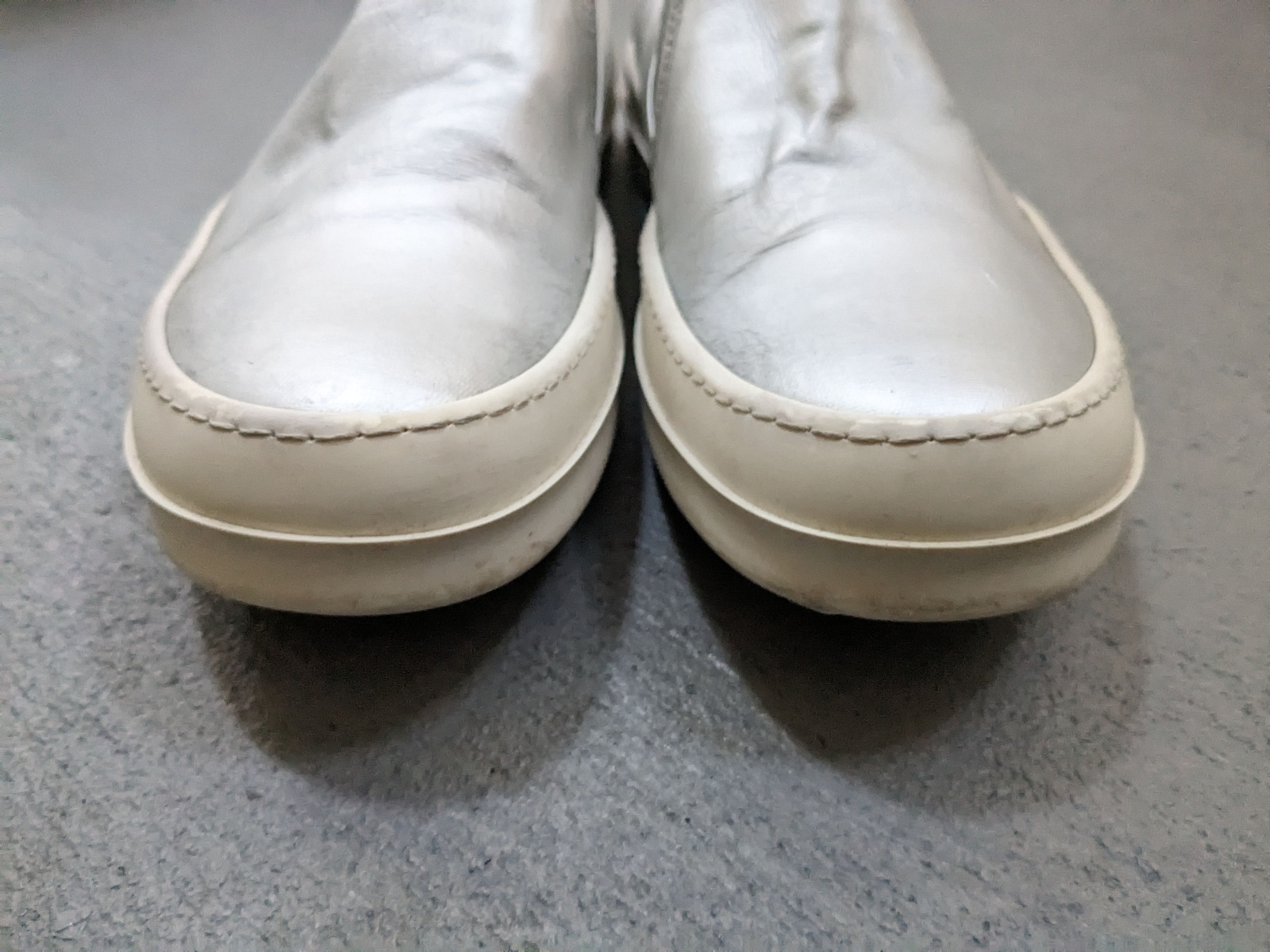 Rick Owens Rick Owens DRKSHDW Boat Ramones Size 7 40 Silver Size US 7 / EU 40 - 2 Thumbnail