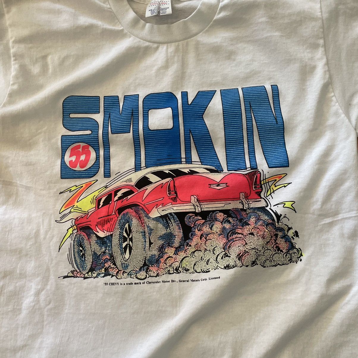 Vintage Vintage 70s/80s Chevy Smokin tee Size US XL / EU 56 / 4 - 2 Thumbnail