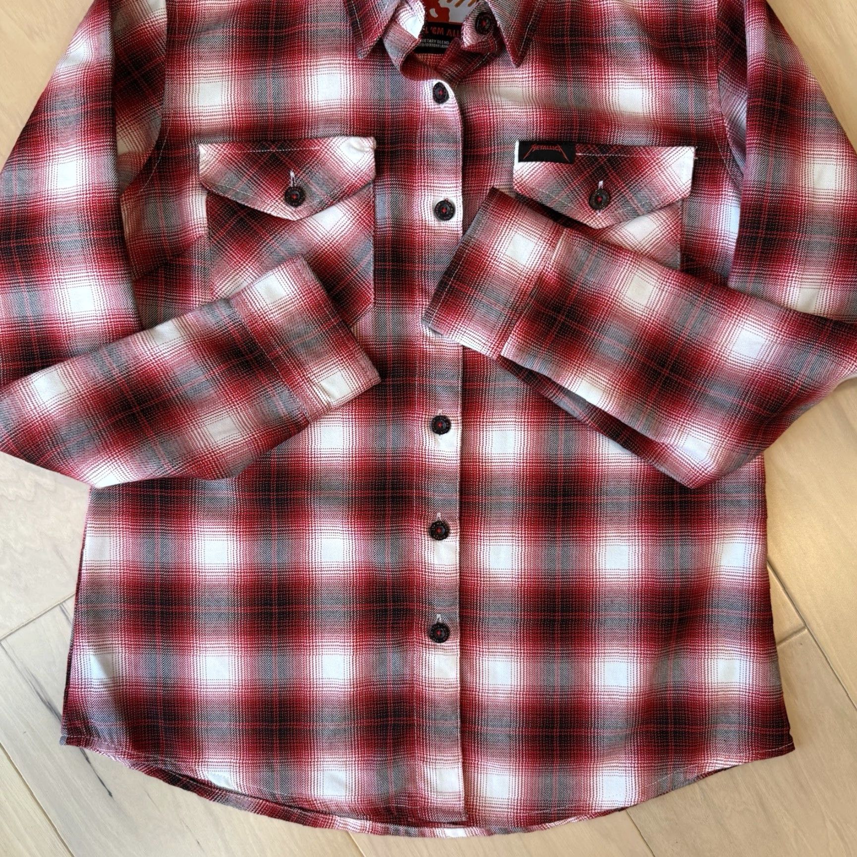 Vintage Dixxon Flannel Company Shirt Women's M Red Metallica Kill Em All Workwear Shirt Size M / US 6-8 / IT 42-44 - 6 Thumbnail
