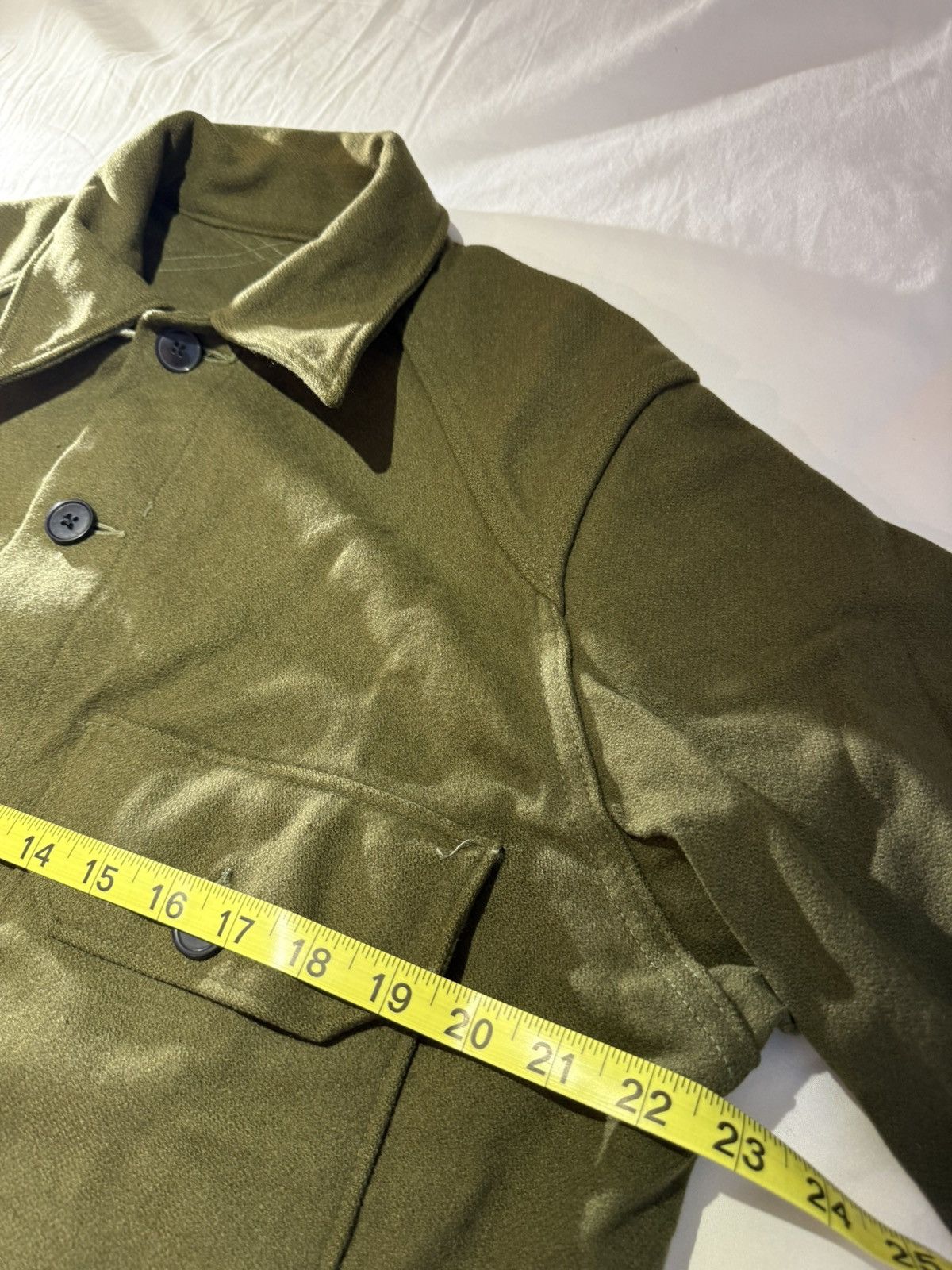 Vintage ***FINAL DROP***RARE 60s HEAVY WOOL MILITARY BUTTON UP M-XL Size US L / EU 52-54 / 3 - 5 Thumbnail