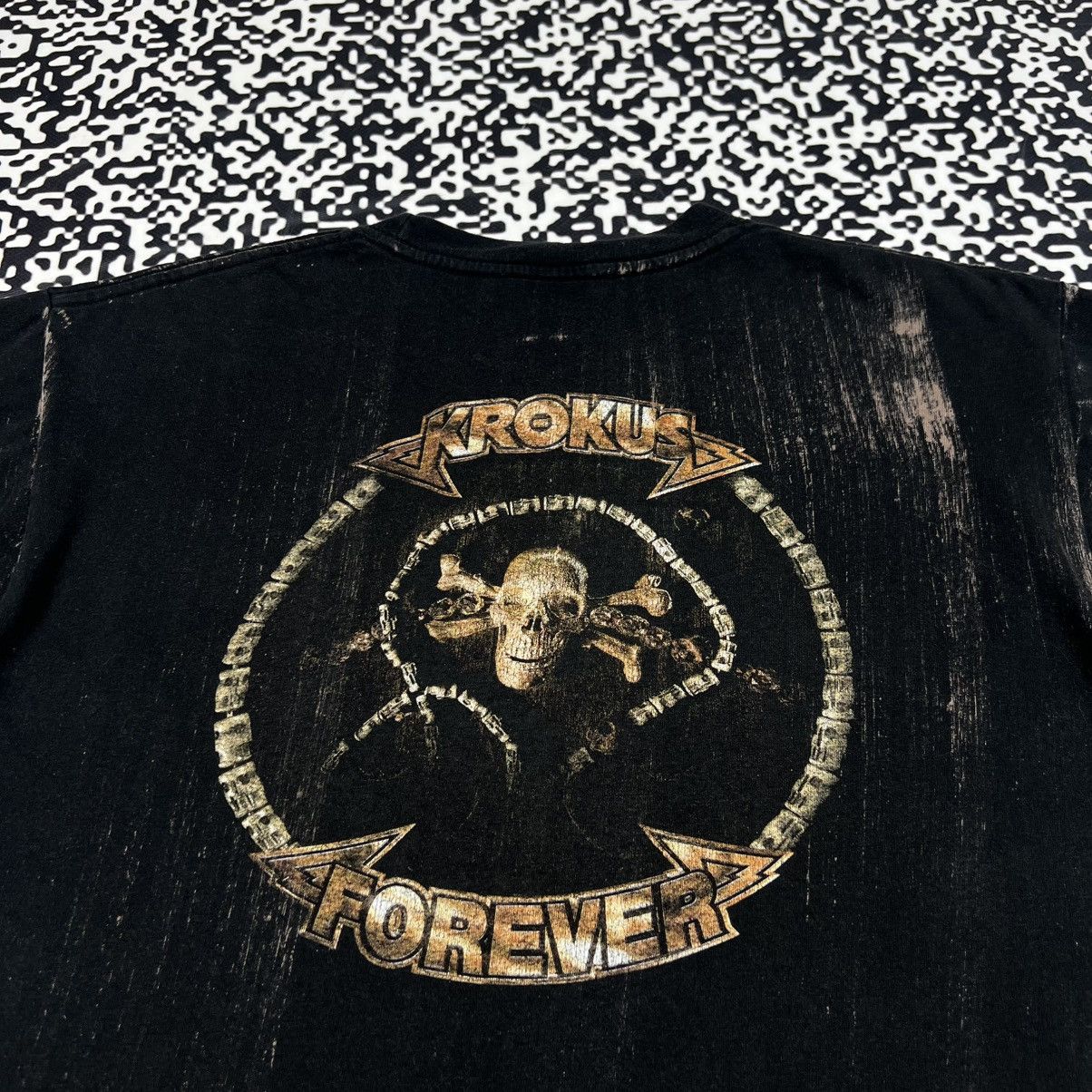 Band Tees Vintage Y2K Krokus Band Rock Metal Skull Bones Logo T-shirt Size US S / EU 44-46 / 1 - 14 Thumbnail
