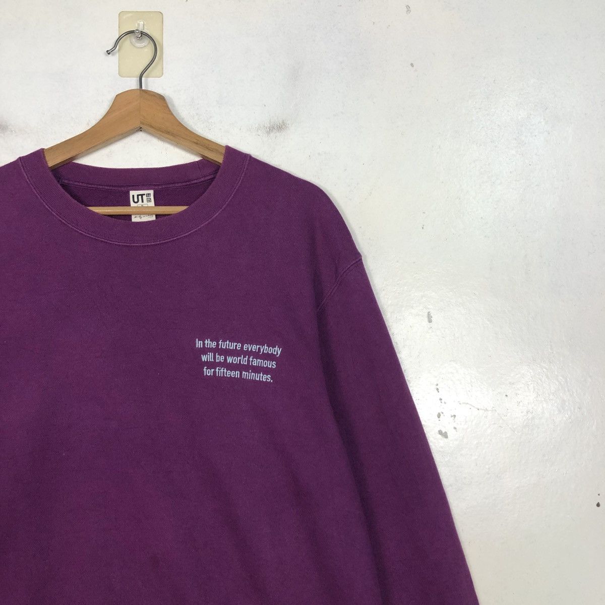 Andy Warhol 📌Vintage Sweatshirt Andy Warhol Big Logo Size US XL / EU 56 / 4 - 8 Thumbnail