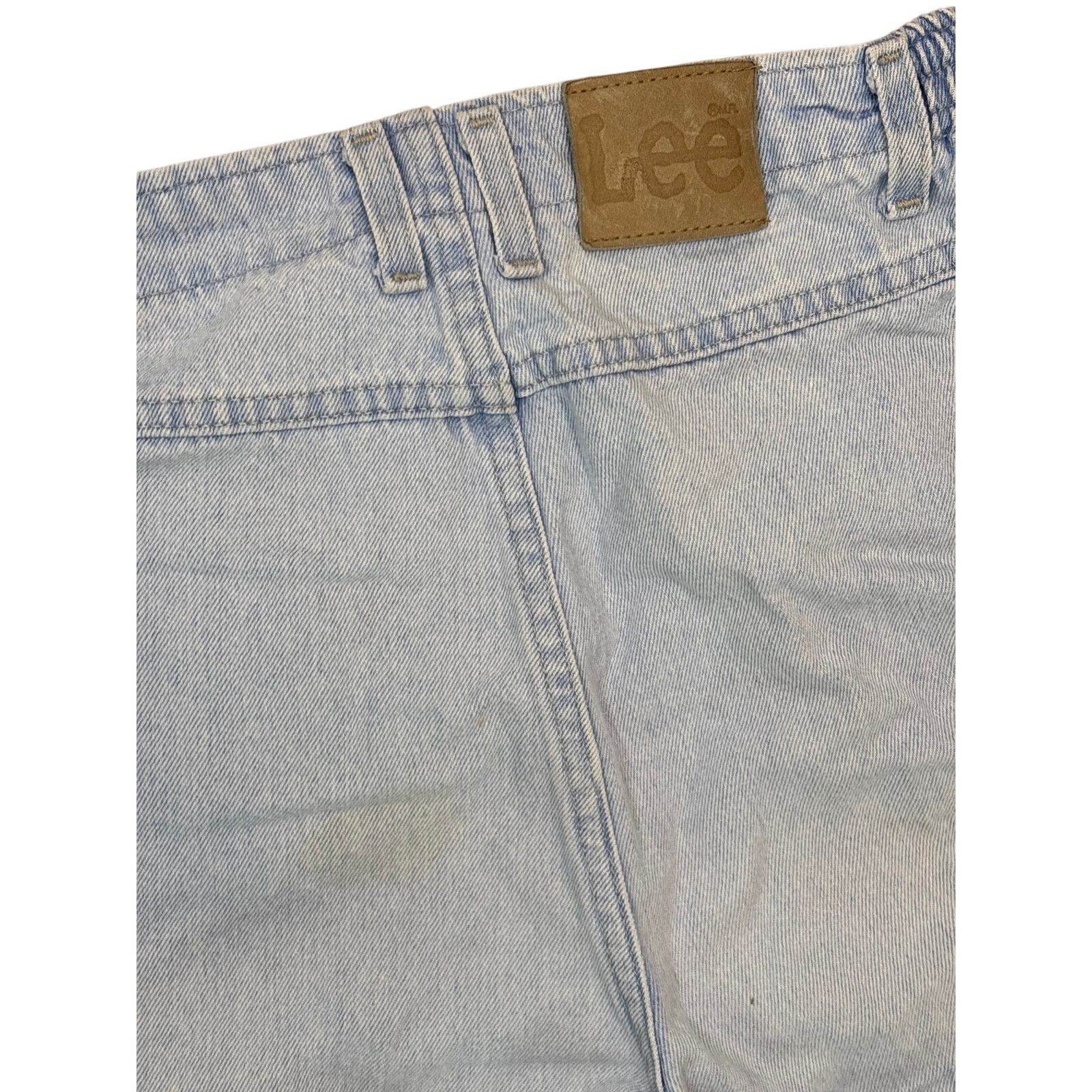 Lee Vintage Y2K elastic waist Lee Jeans sz 12 Long light blue Size 34" / US 12 / IT 48 - 5 Thumbnail