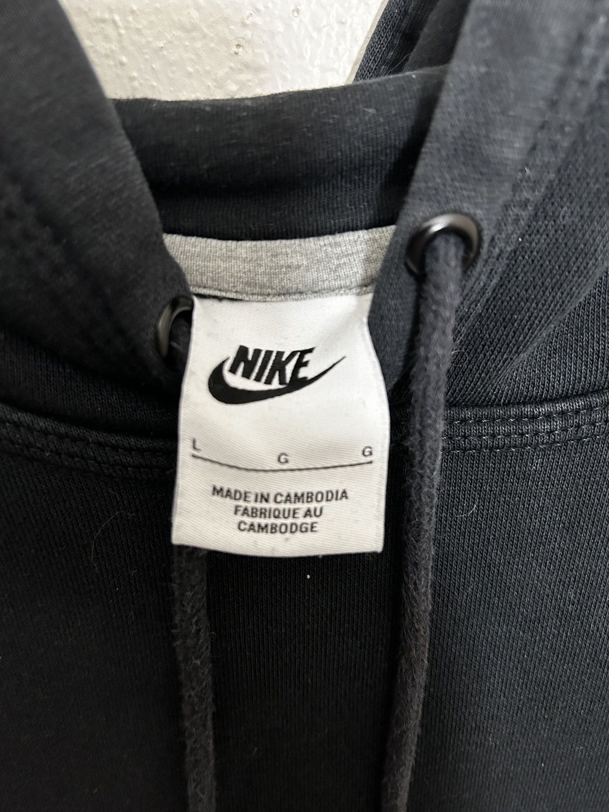 Designer × Nike Nike Black Vintage Hoodie Size US L / EU 52-54 / 3 - 2 Thumbnail