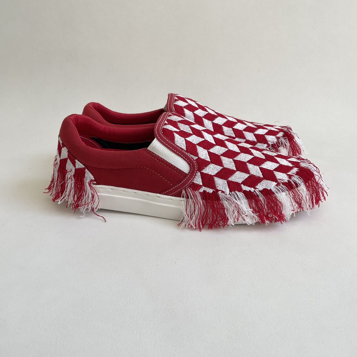 Doublet Tasseled Woven Check Slip On Sneakers Size US 8 / EU 41 - 11 Thumbnail