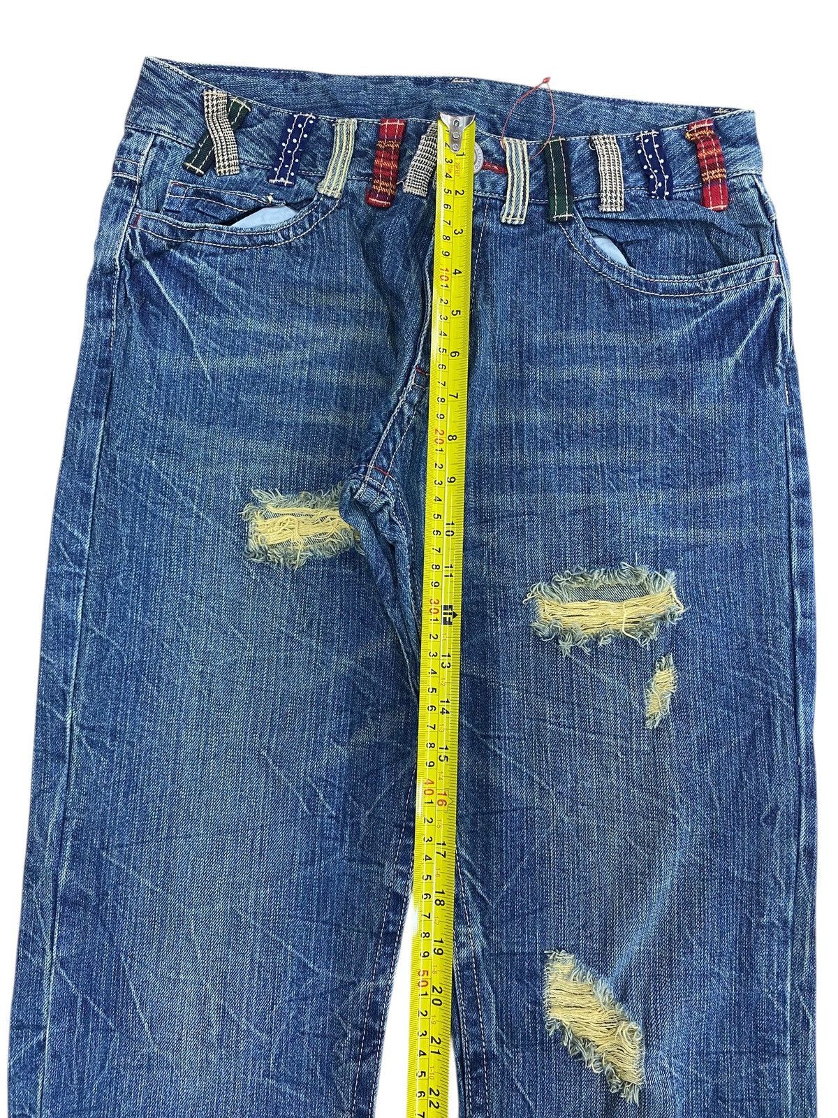 Japanese Brand Japanese Brand Thunder Faded Wash Style Loose Jeans Size US 31 - 6 Thumbnail