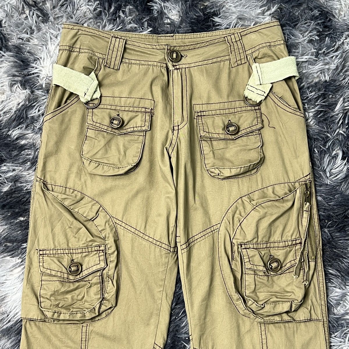 The Unbranded Brand Unbranded MultiPocket Cargo Pants Size US 28 / EU 44 - 3 Thumbnail