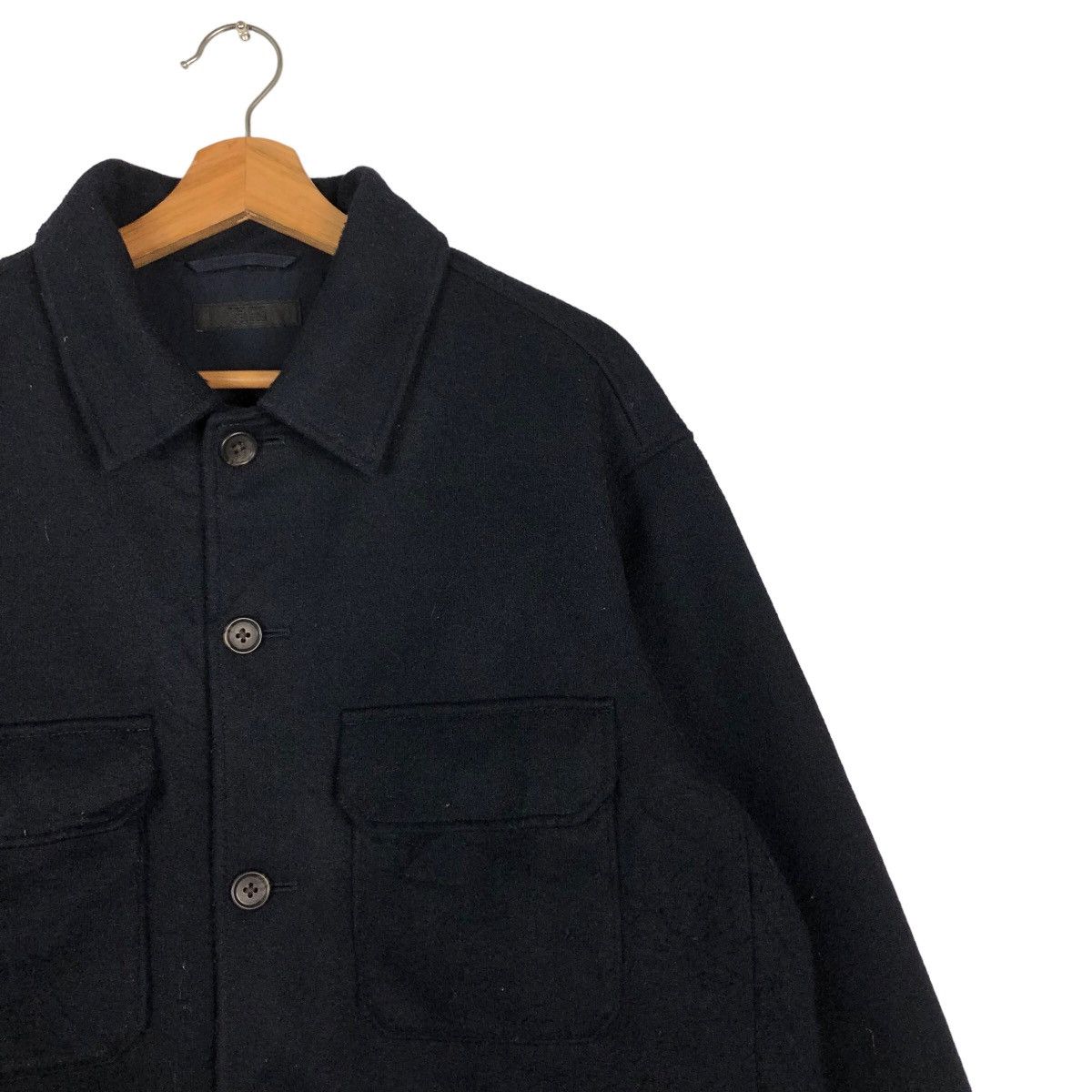 Japanese Brand 🔥Vintage Wool Chore Jacket Uniqlo Japan Issey Miyake Size US L / EU 52-54 / 3 - 6 Thumbnail