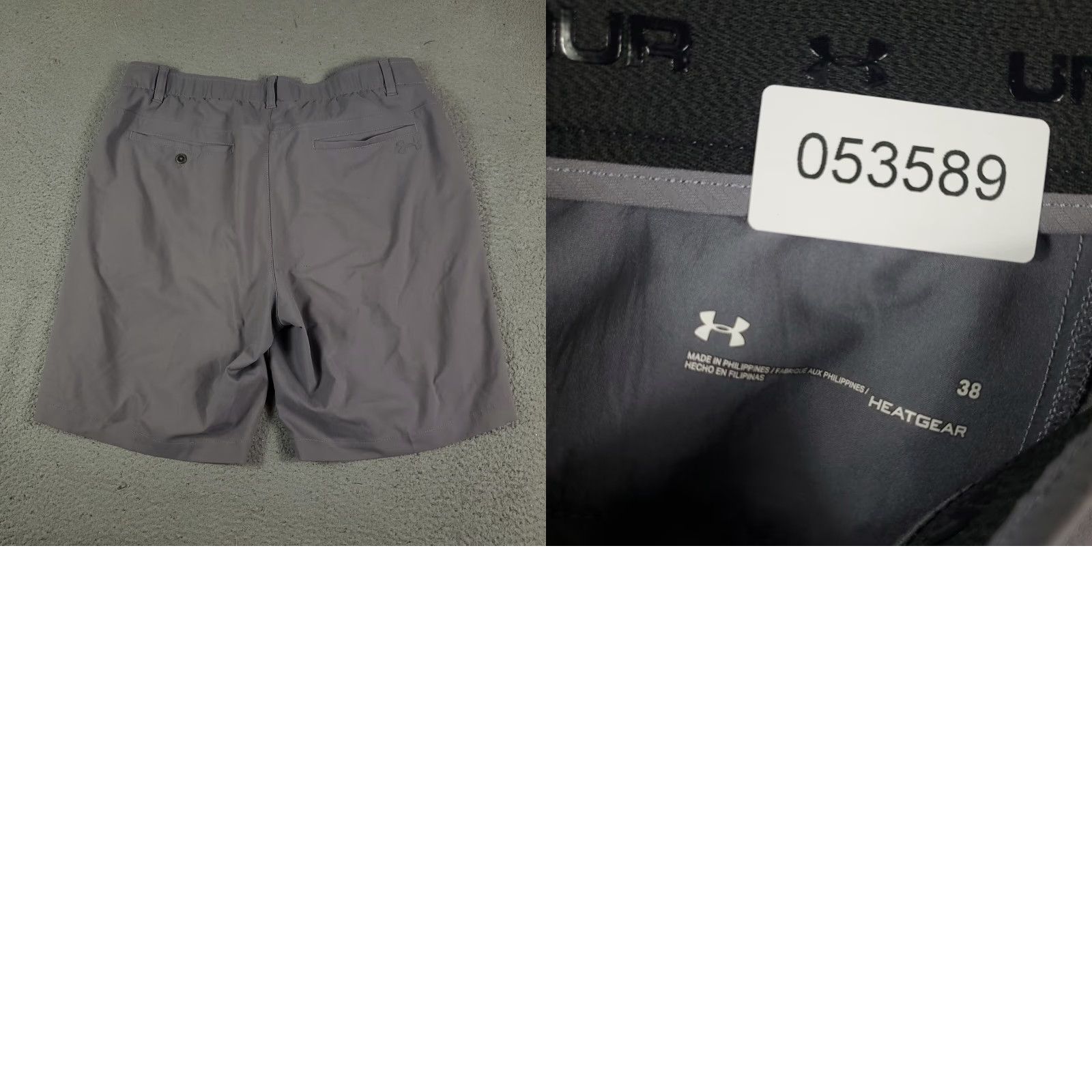 Under Armour Under Armour Shorts Mens 38 Gray Casual Flat Front Chino Shorts Size US 38 / EU 54 - 8 Thumbnail