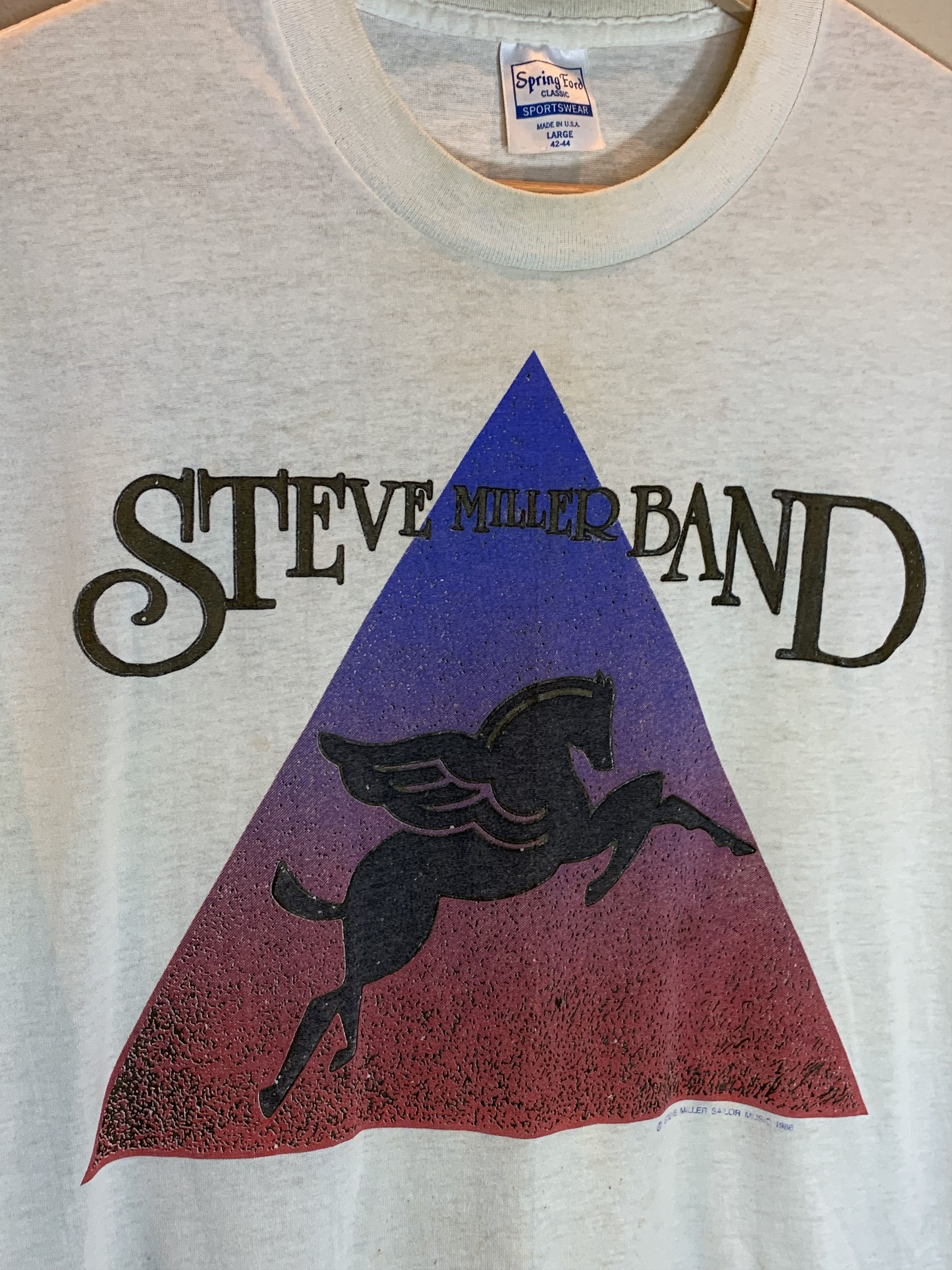 Band Tees *RARE* Vintage 80’s Steve Miller Band Single Stitch T-Shirt Size US L / EU 52-54 / 3 - 3 Thumbnail