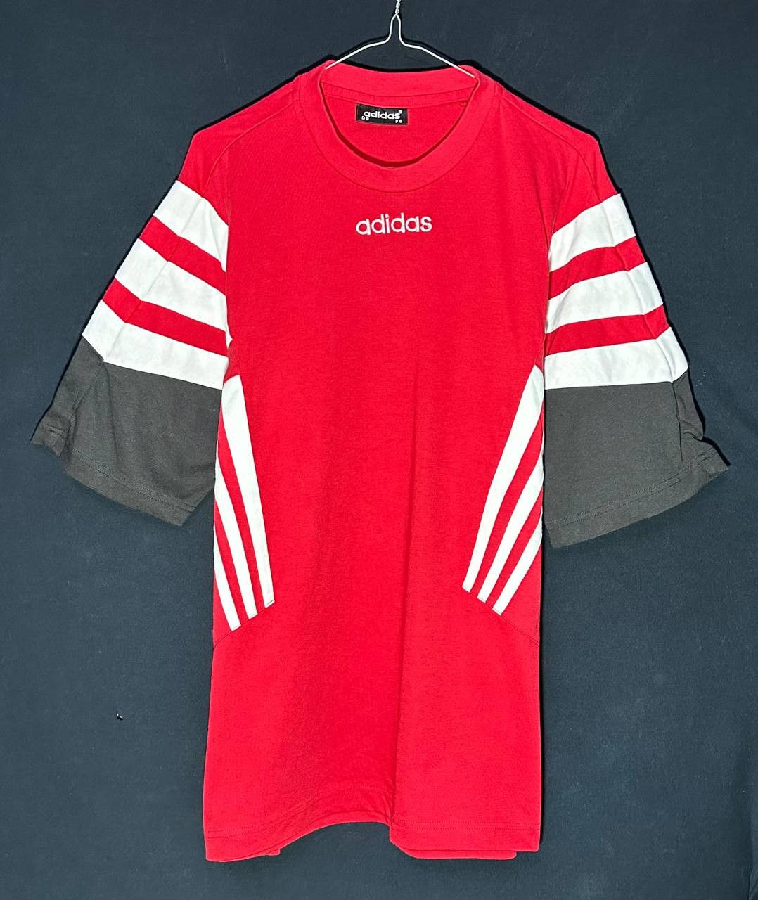 Adidas × Vintage Adidas vintage striped t shirt 80s 90s logo Size US L / EU 52-54 / 3 - 1 Thumbnail