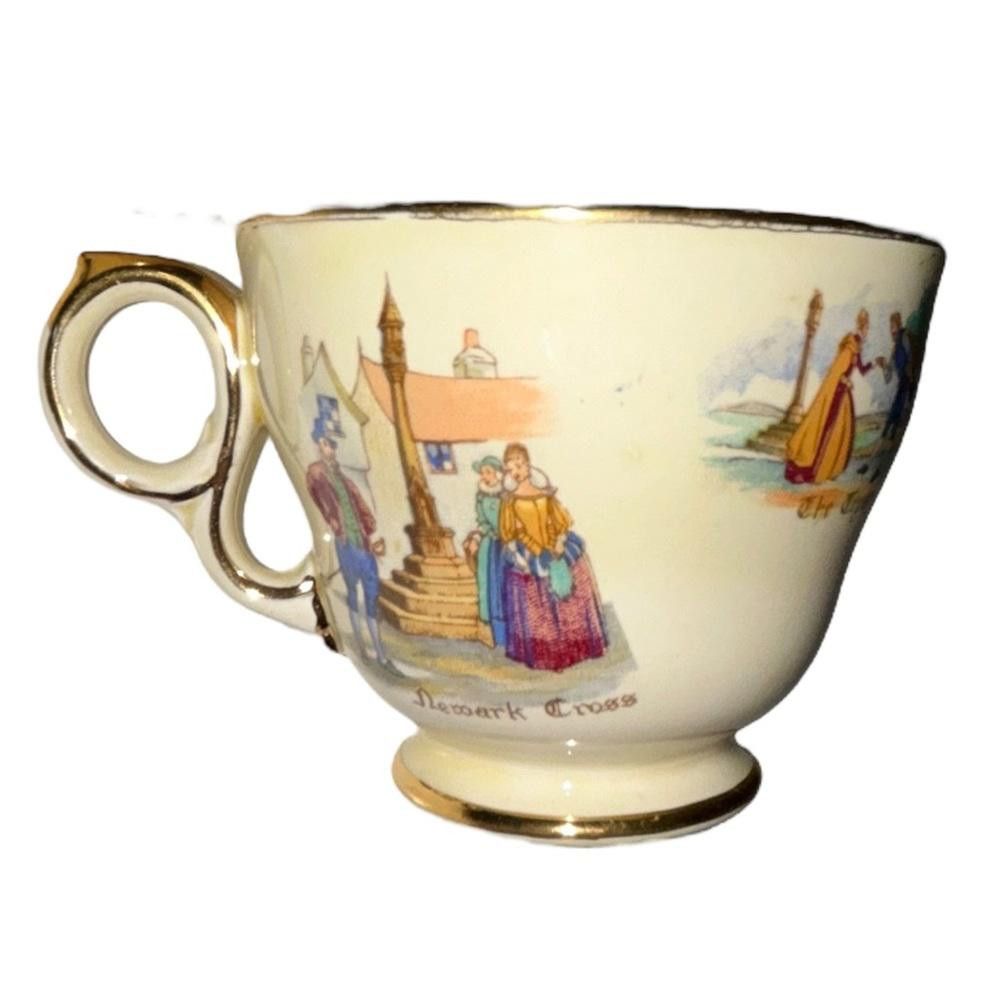 Designer Vintage Royal Winton Old English Markets Cup & Saucer Size ONE SIZE - 5 Thumbnail
