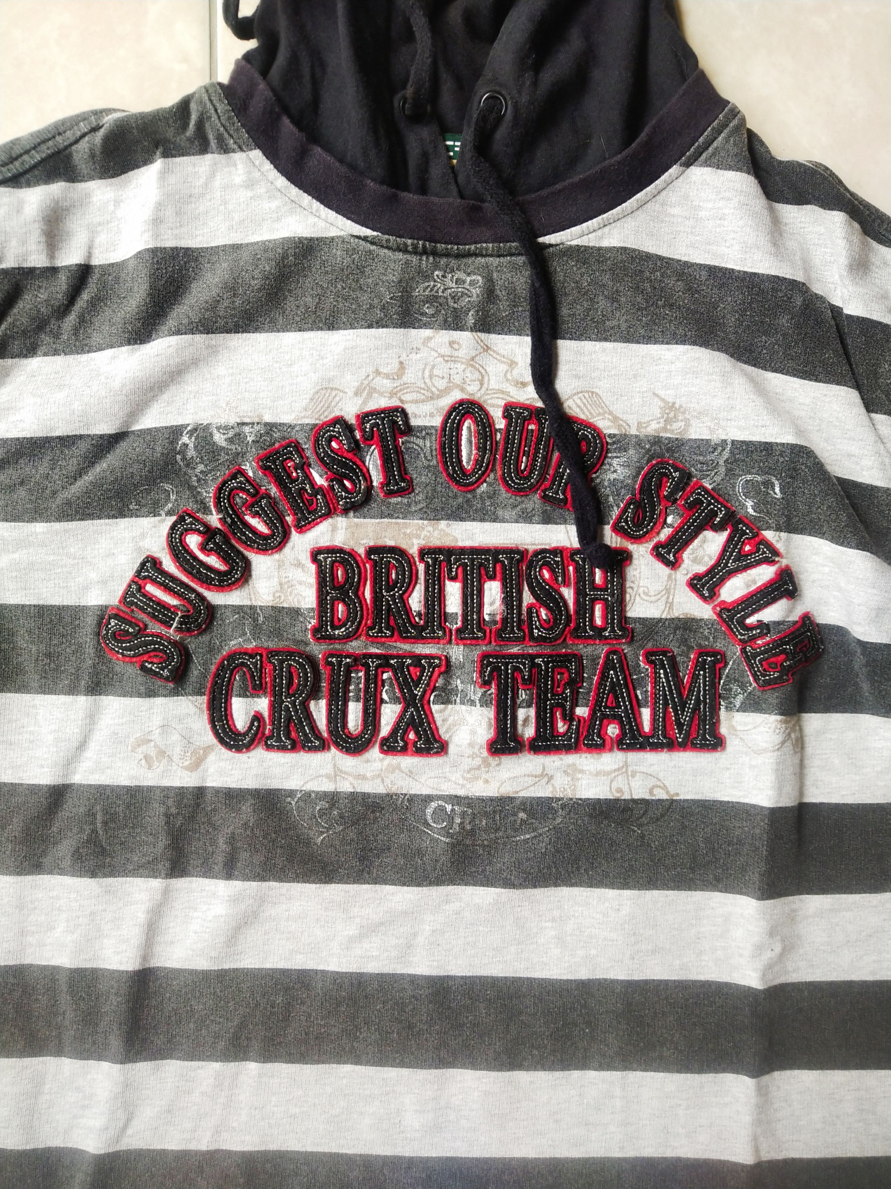 Hysteric Glamour Vintage Y2K Crux Layered Striped Hooded L/S Tee Size US S / EU 44-46 / 1 - 2 Thumbnail