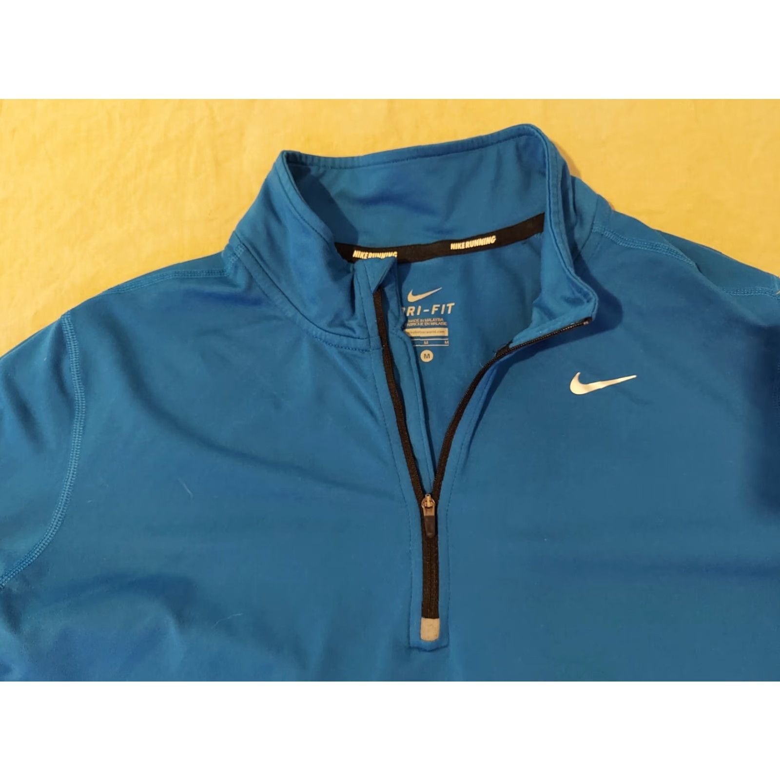 Nike Nike Mens Half Zip Shirt M Medium Blue Athletic Gym Workout Shirt Zip Casual Activewear Mens Nike Shirt M Blue Athletic Sportswear Size US M / EU 48-50 / 2 - 2 Thumbnail